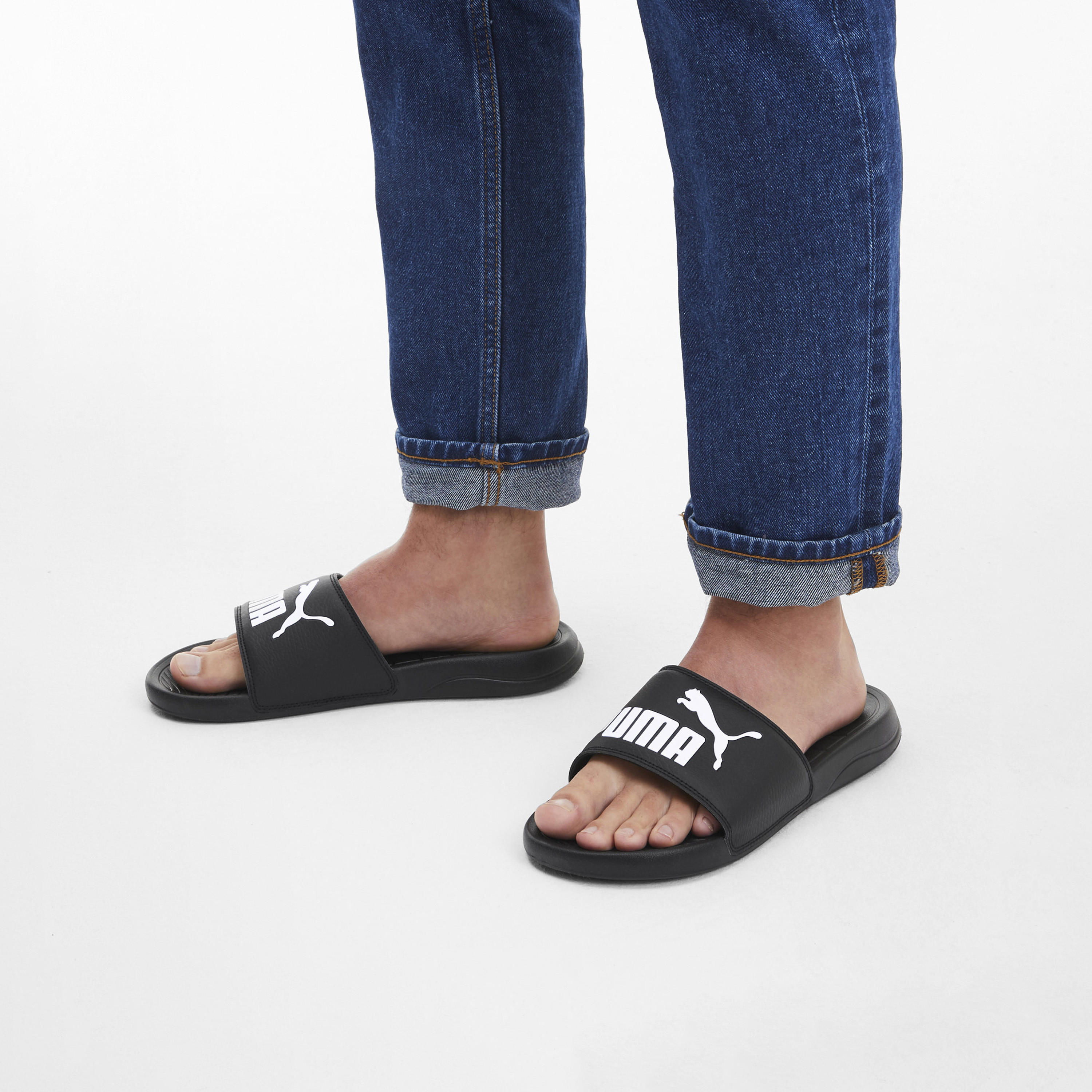 Puma Men Popcat 20 Logo Print Slides-sports-men-shoes-image-7