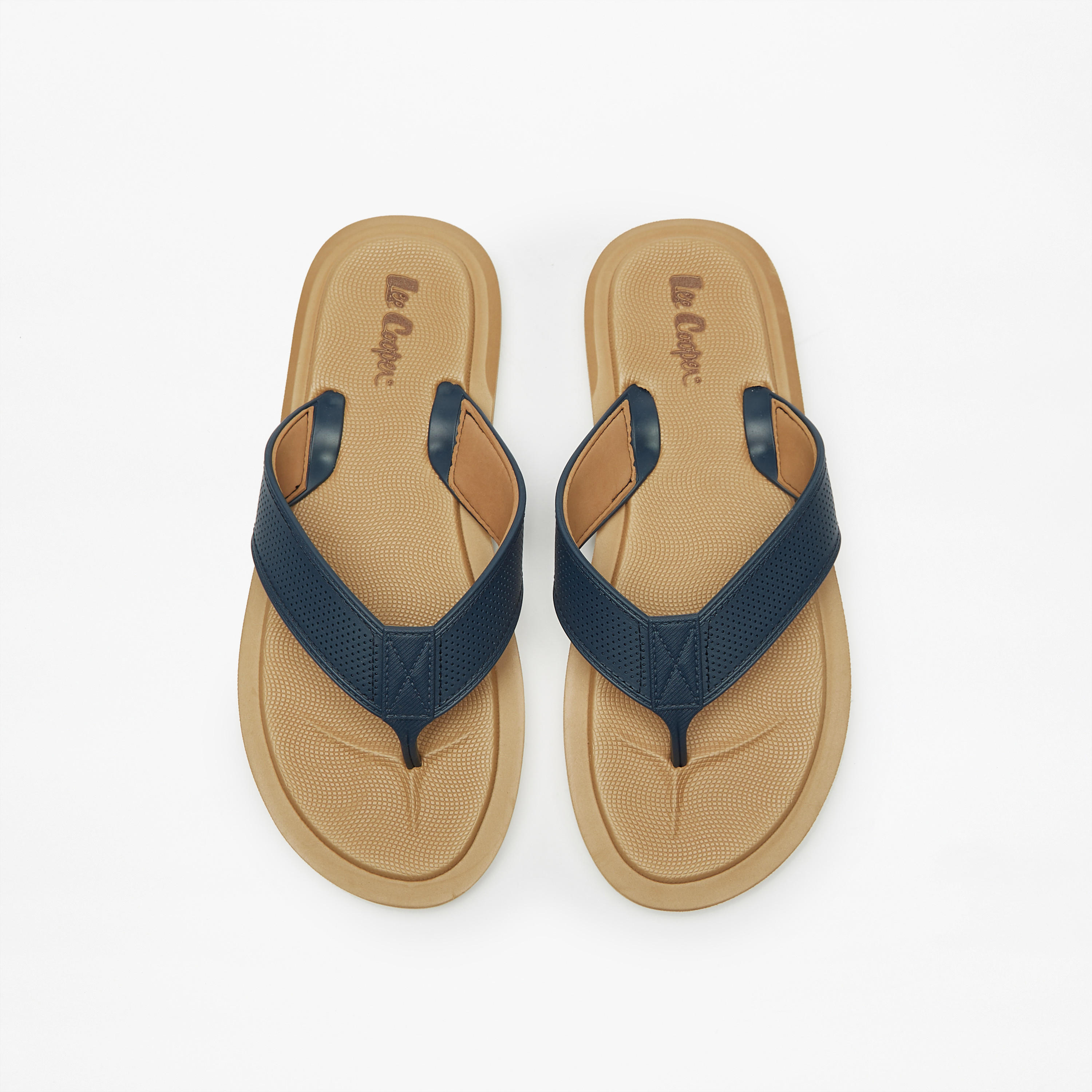 شبشب فليب فلوب سهل الارتداء بنمط مثقّب للرجال من لي كوبر-men-shoes-flipflopsandslides-image-1