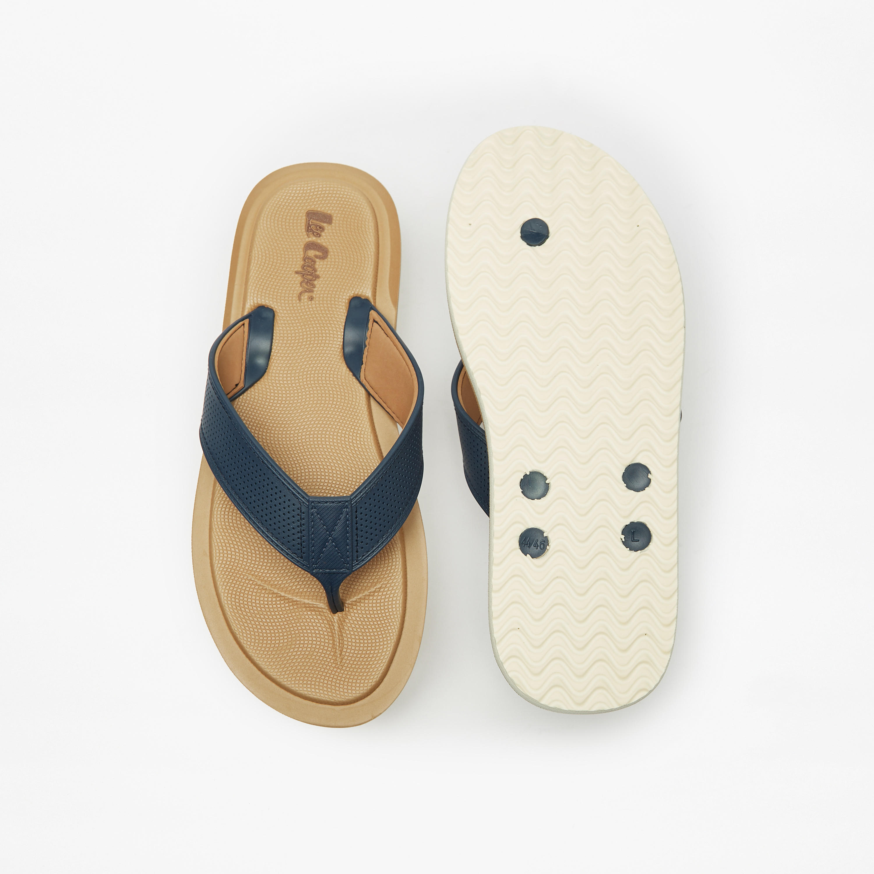 شبشب فليب فلوب سهل الارتداء بنمط مثقّب للرجال من لي كوبر-men-shoes-flipflopsandslides-image-4
