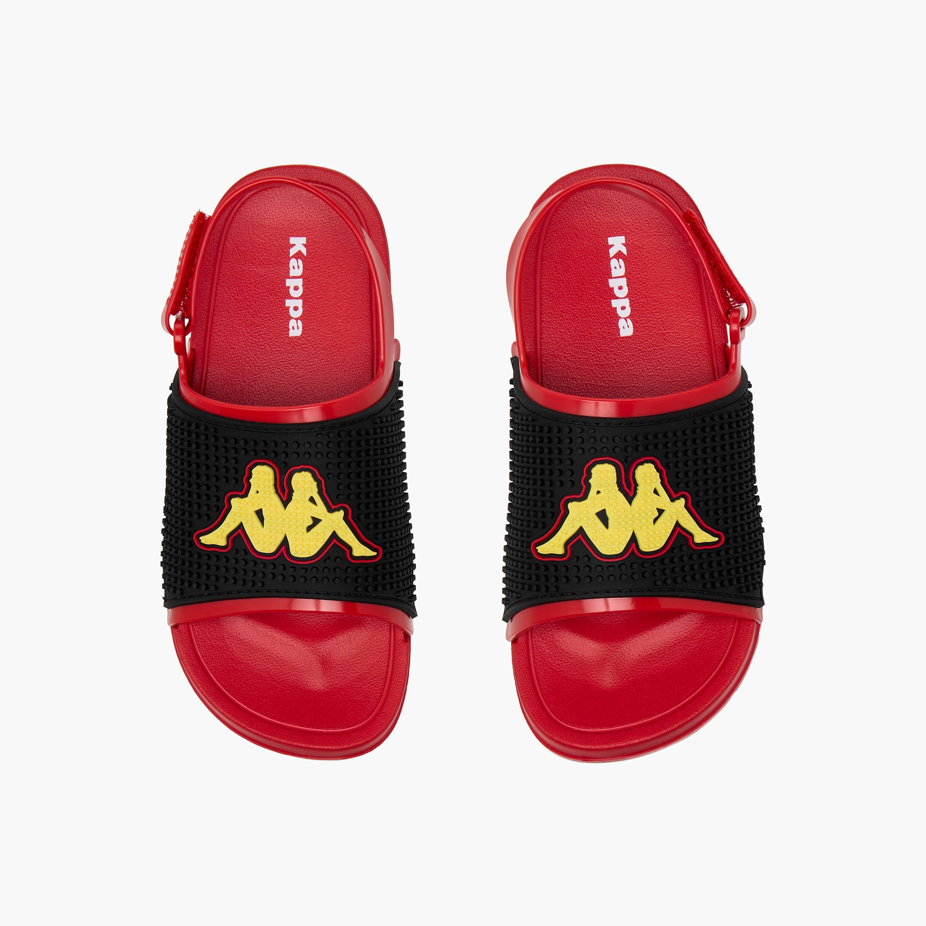 Kappa Slides with Back Strap and Logo Detail-baby-boys-shoes-sandals-image-1