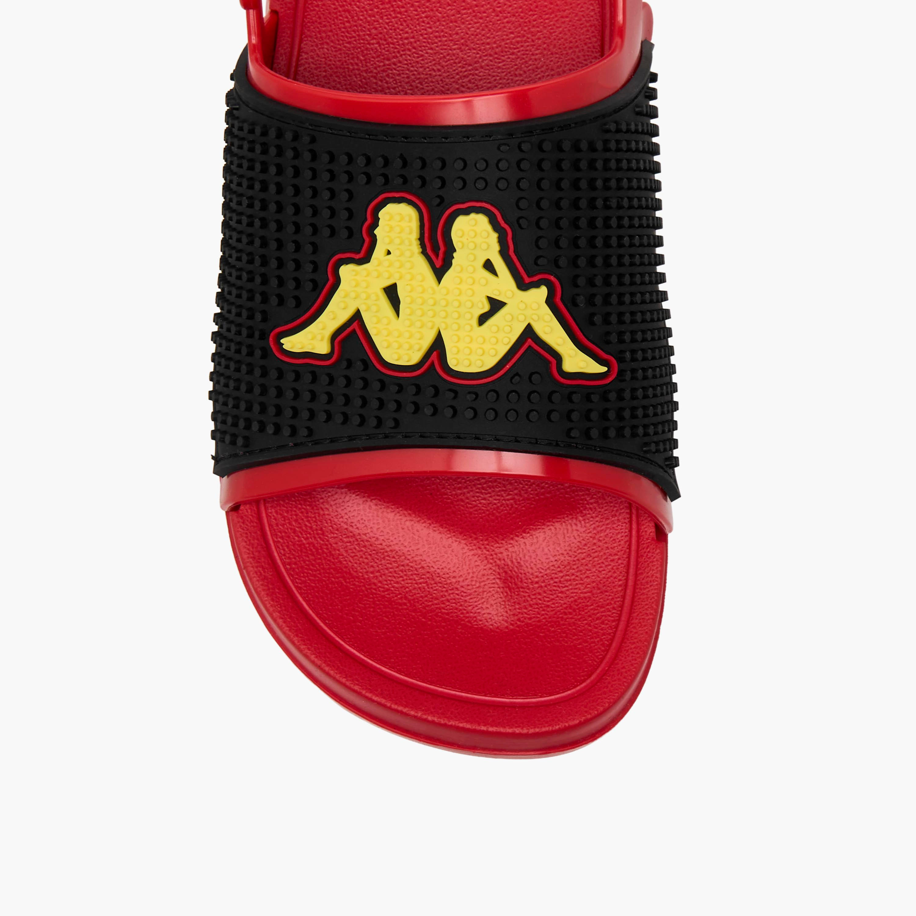 Kappa Slides with Back Strap and Logo Detail-baby-boys-shoes-sandals-image-3