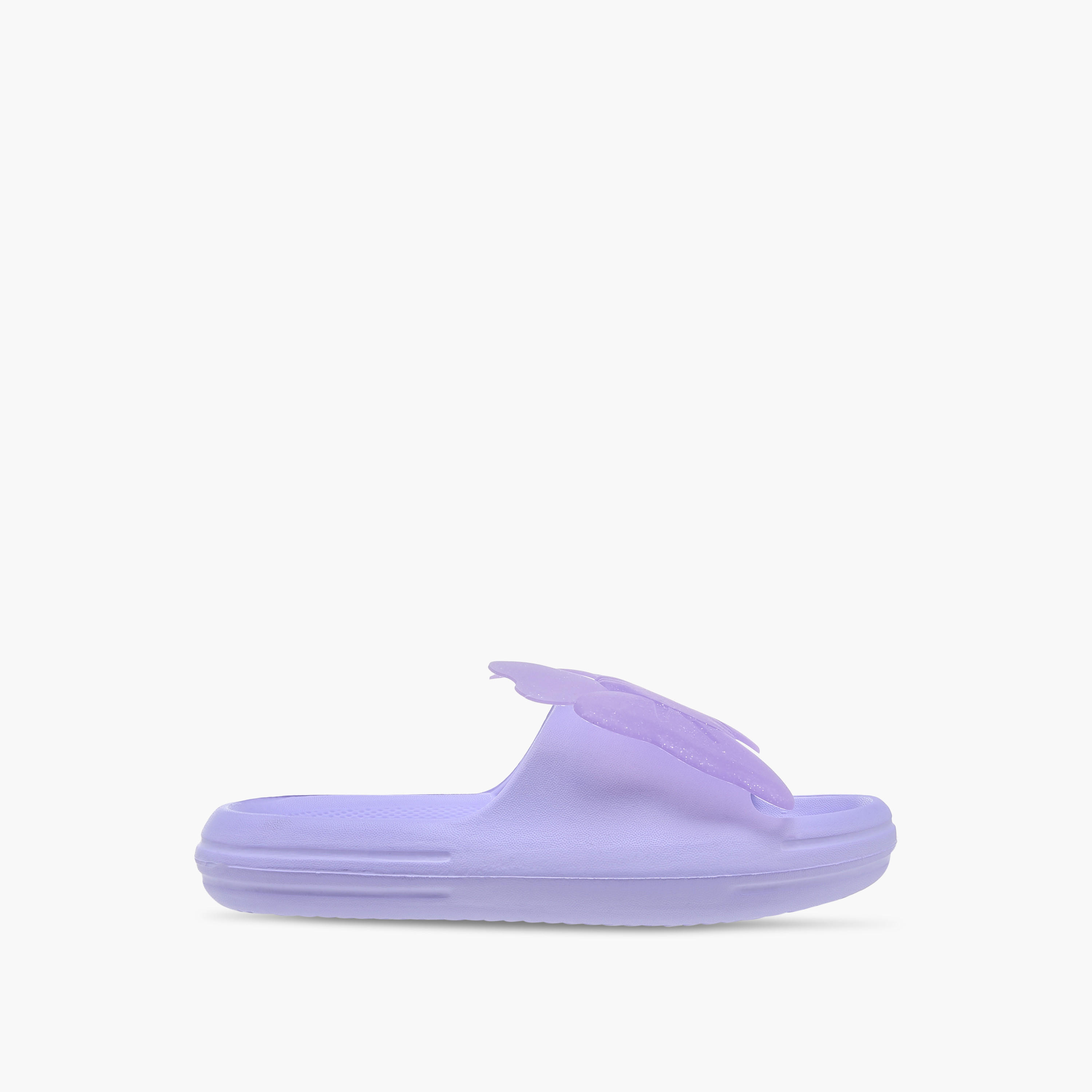 Aqua Butterfly Accent Slip-On Slides-girls-shoes-flipflopsandslides-image-2