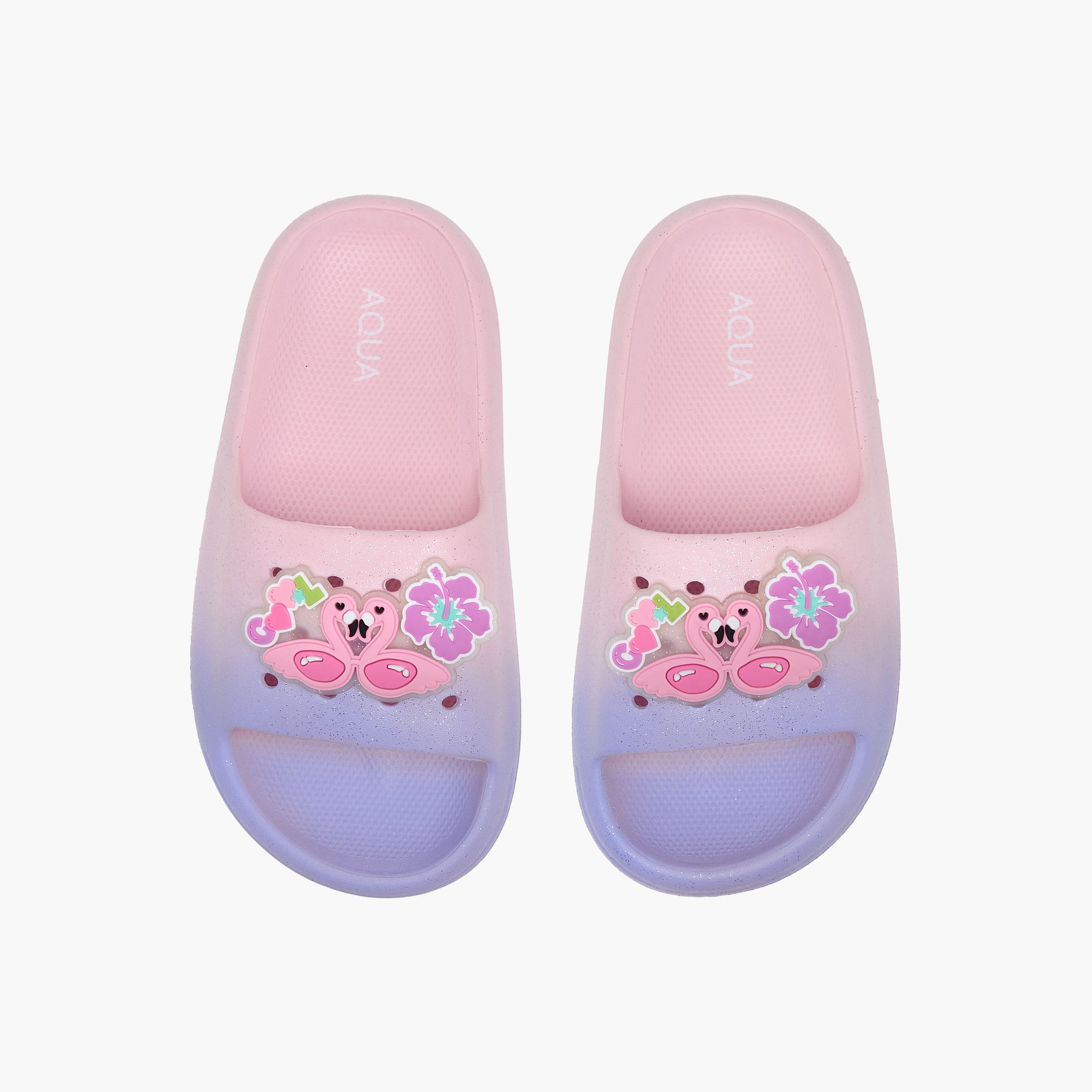Aqua Jibbitz Accent Slip-On Slides-girls-shoes-flipflopsandslides-image-1