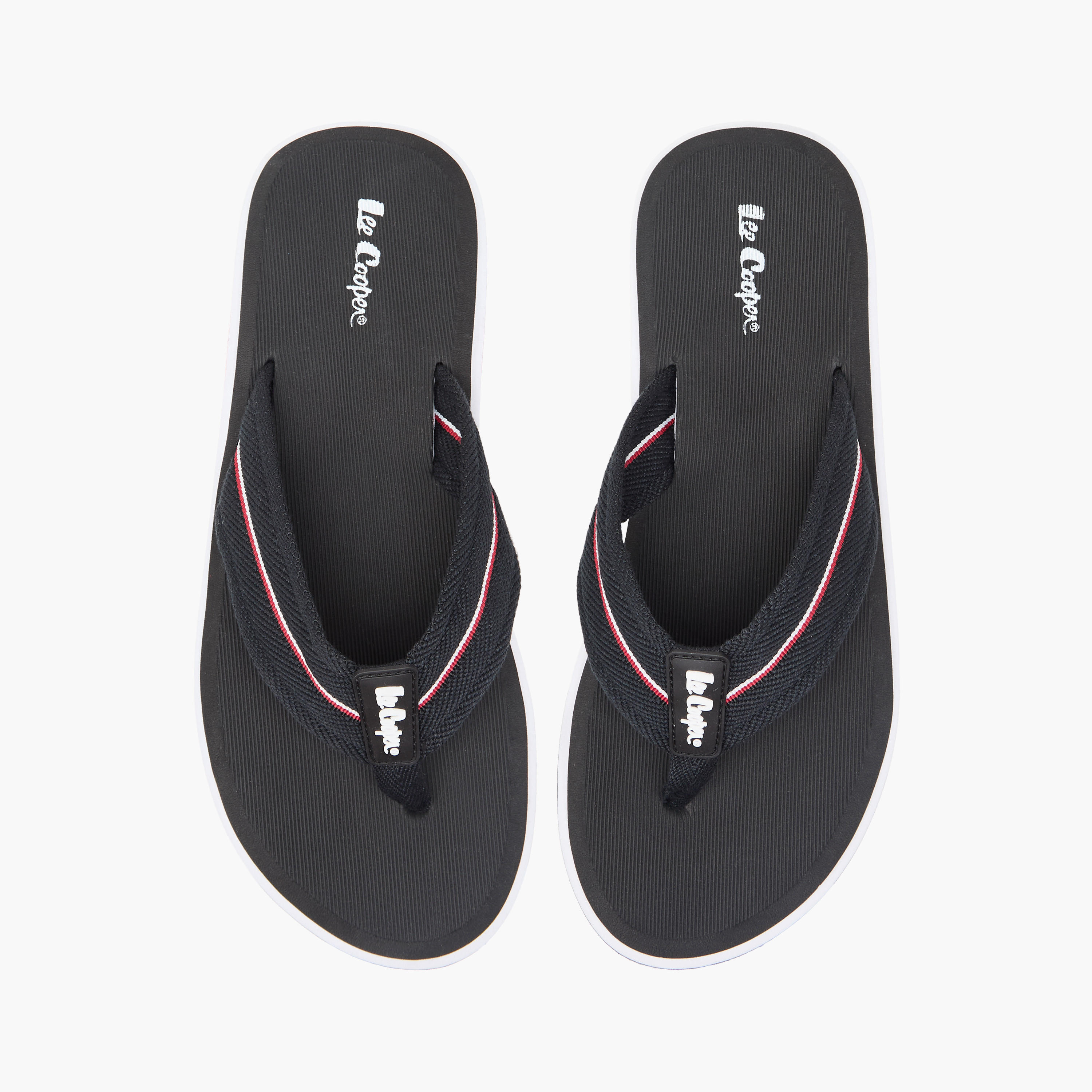 Lee Cooper Men's Textured Slip-On Thong Slippers-men-shoes-flipflopsandslides-image-1