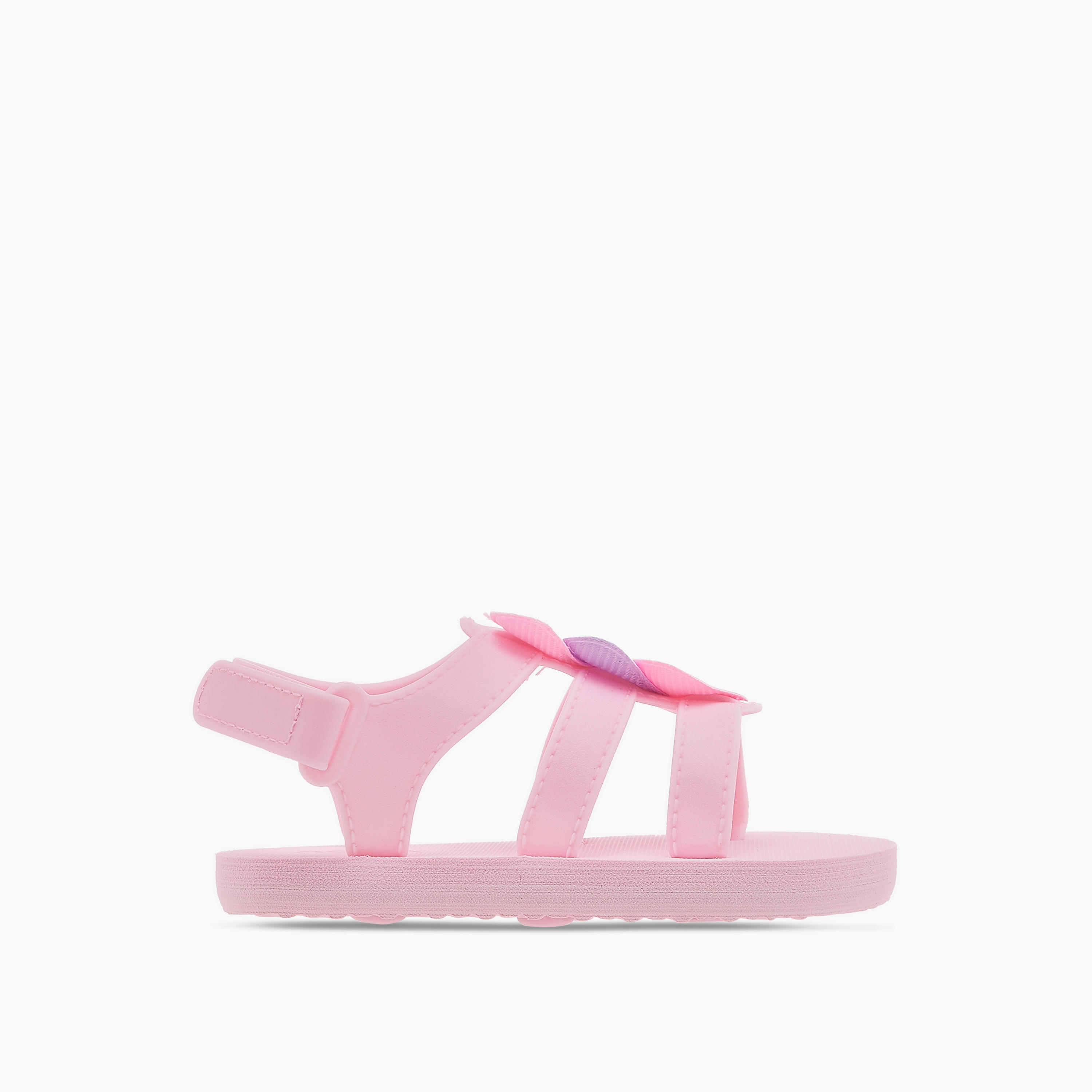 Aqua Girls' Heart Accent Sandals with Hook and Loop Closure-girls-shoes-sandals-image-2