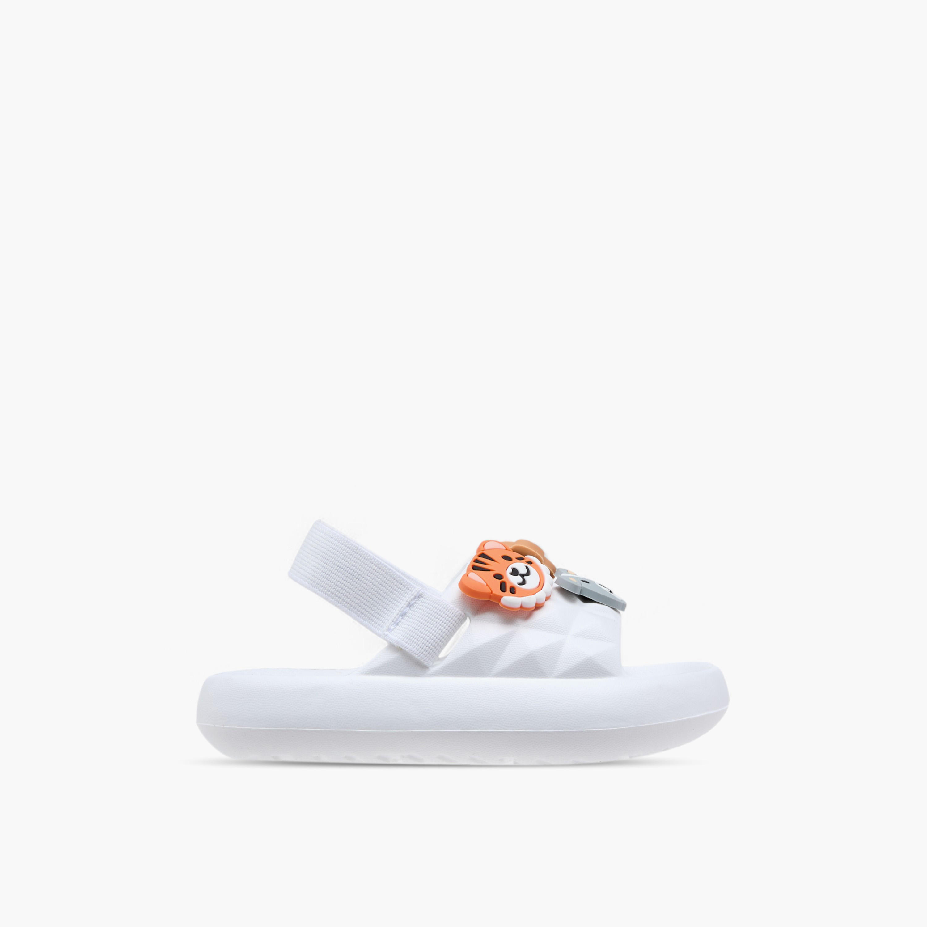 Aqua Animal Applique Sandals with Elastic Backstrap-boys-shoes-sandals-image-3