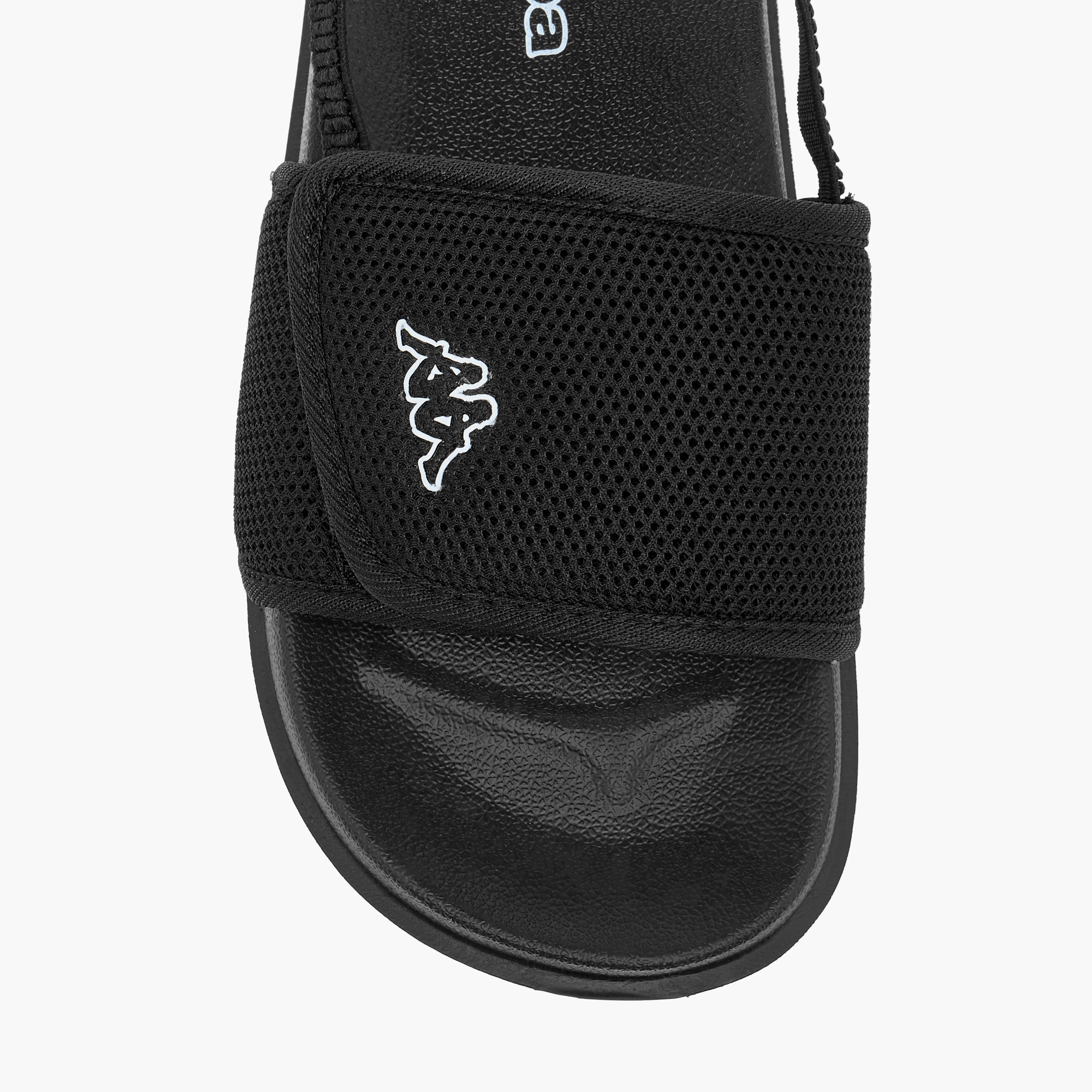 Kappa Boys' Textured Slides with Elastic Strap-boys-shoes-flipflopsandslides-image-3