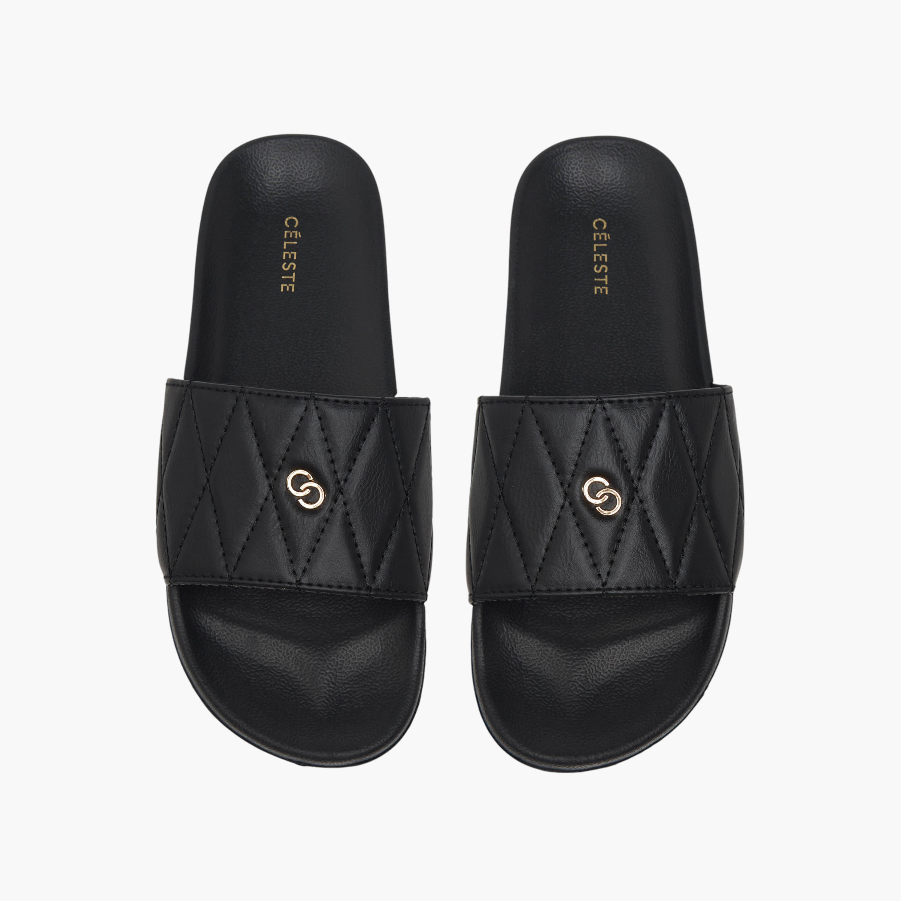 Celeste Women's Quilted Slip-On Slides-women-shoes-flipflopsandslides-image-1