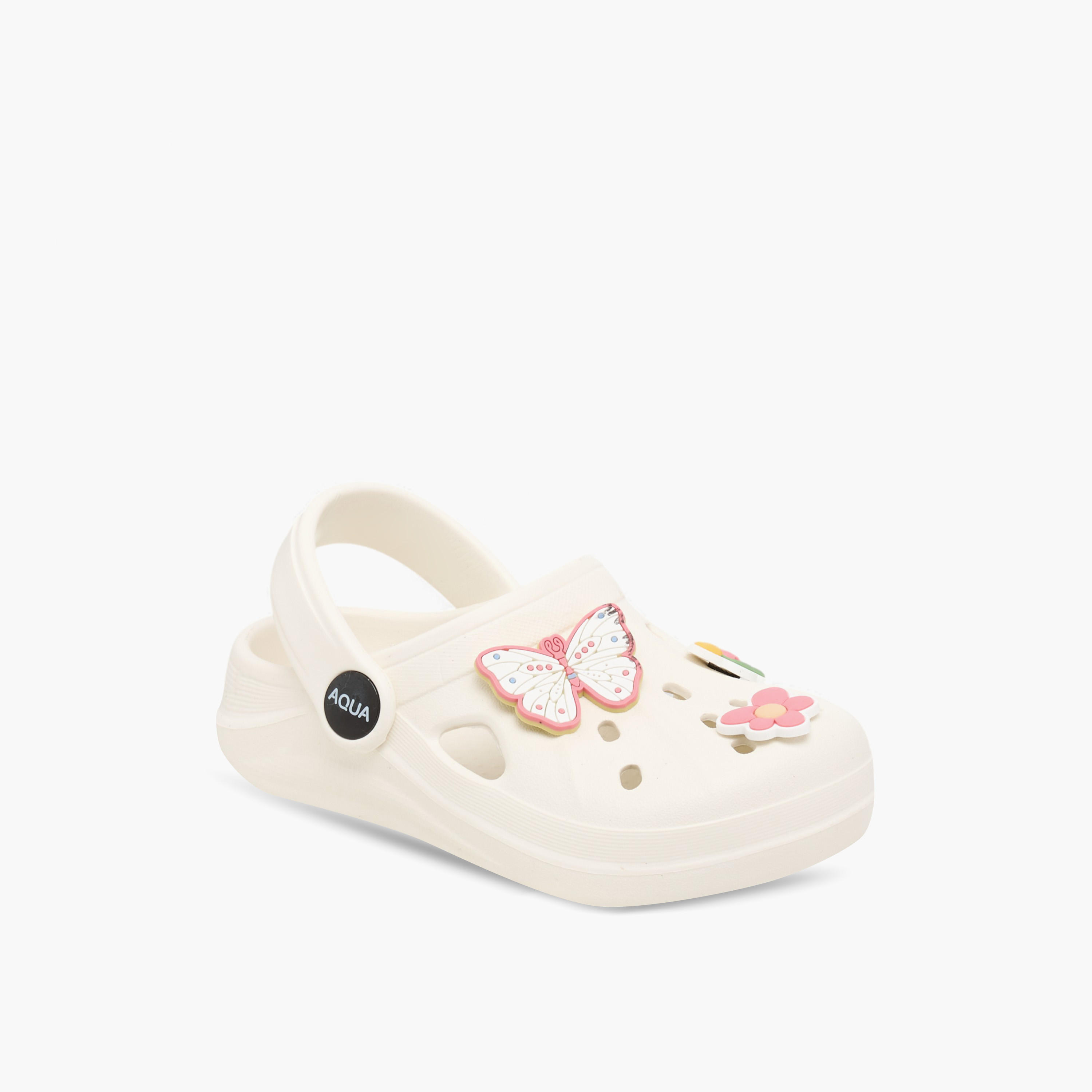 Aqua Jibbitz Accent Clogs with Backstrap-girls-shoes-sandals-image-2
