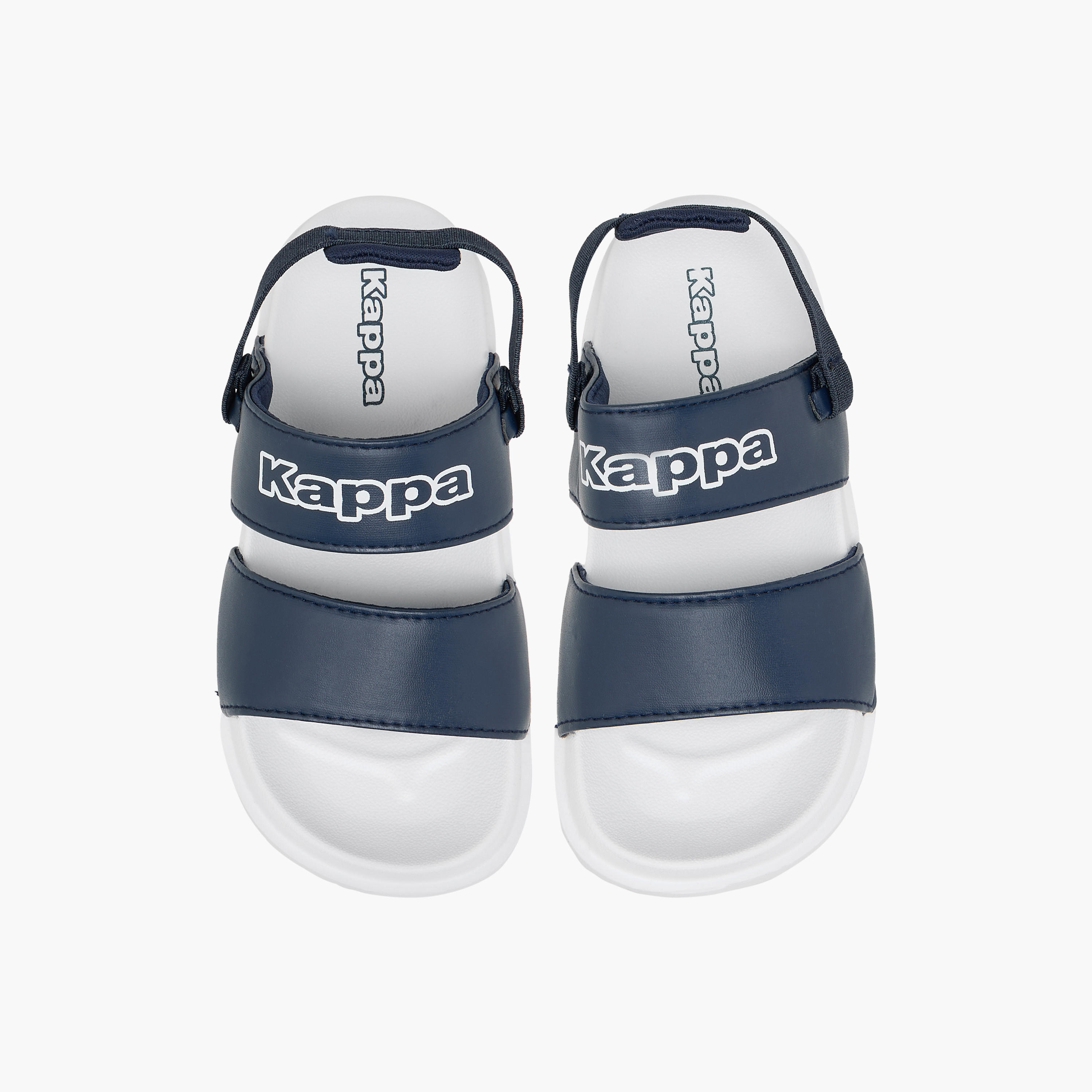 Kappa Boys' Logo Print Sandals with Elasticated Strap-boys-shoes-sandals-image-1