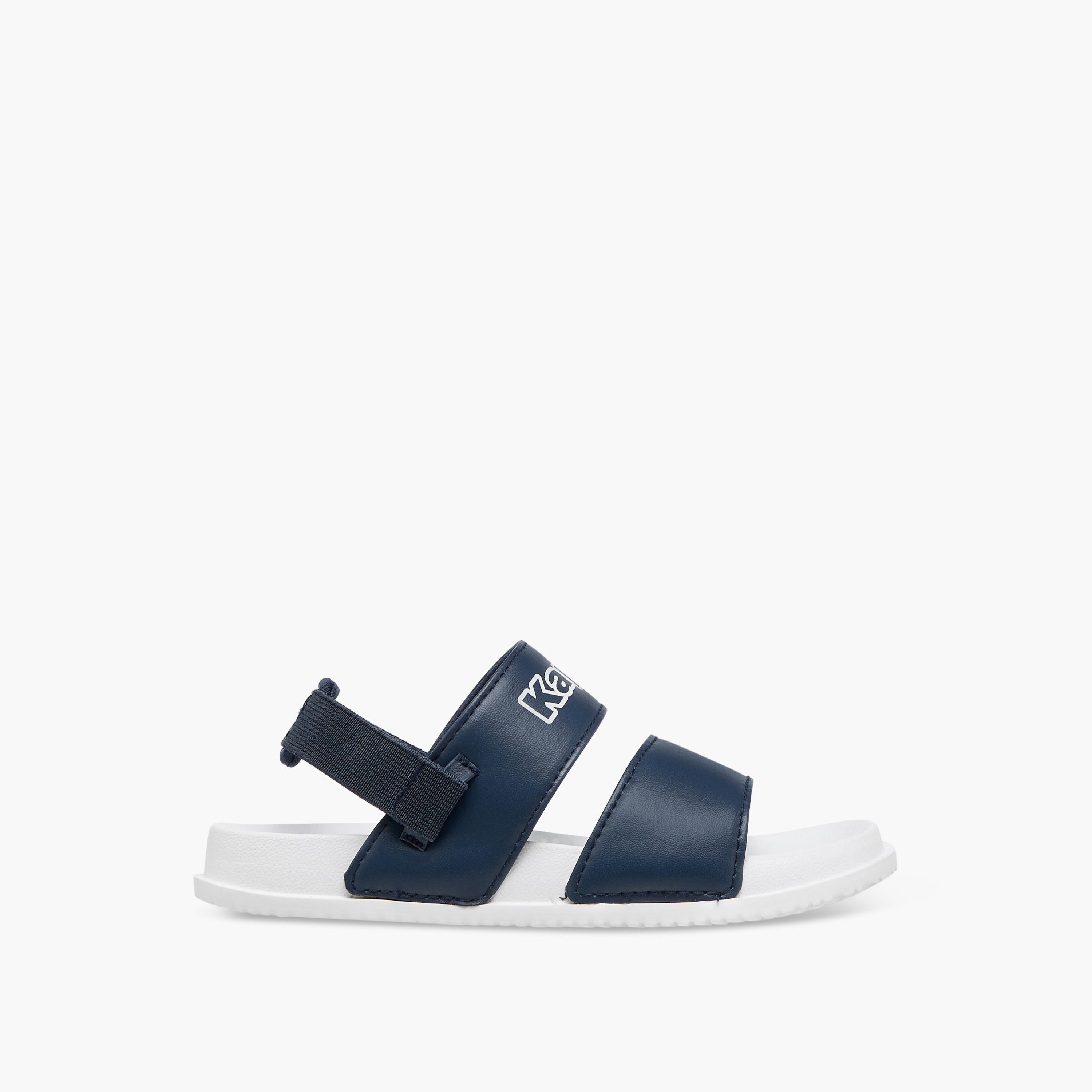 Kappa Boys' Logo Print Sandals with Elasticated Strap-boys-shoes-sandals-image-2