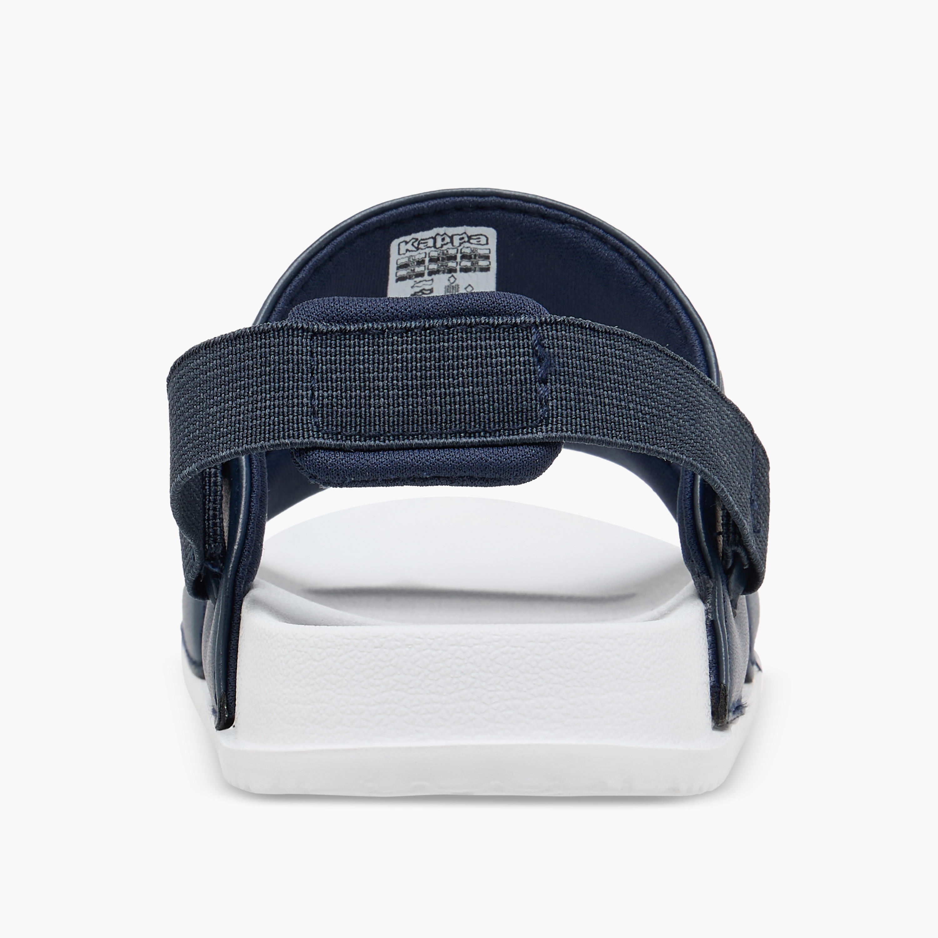 Kappa Boys' Logo Print Sandals with Elasticated Strap-boys-shoes-sandals-image-4