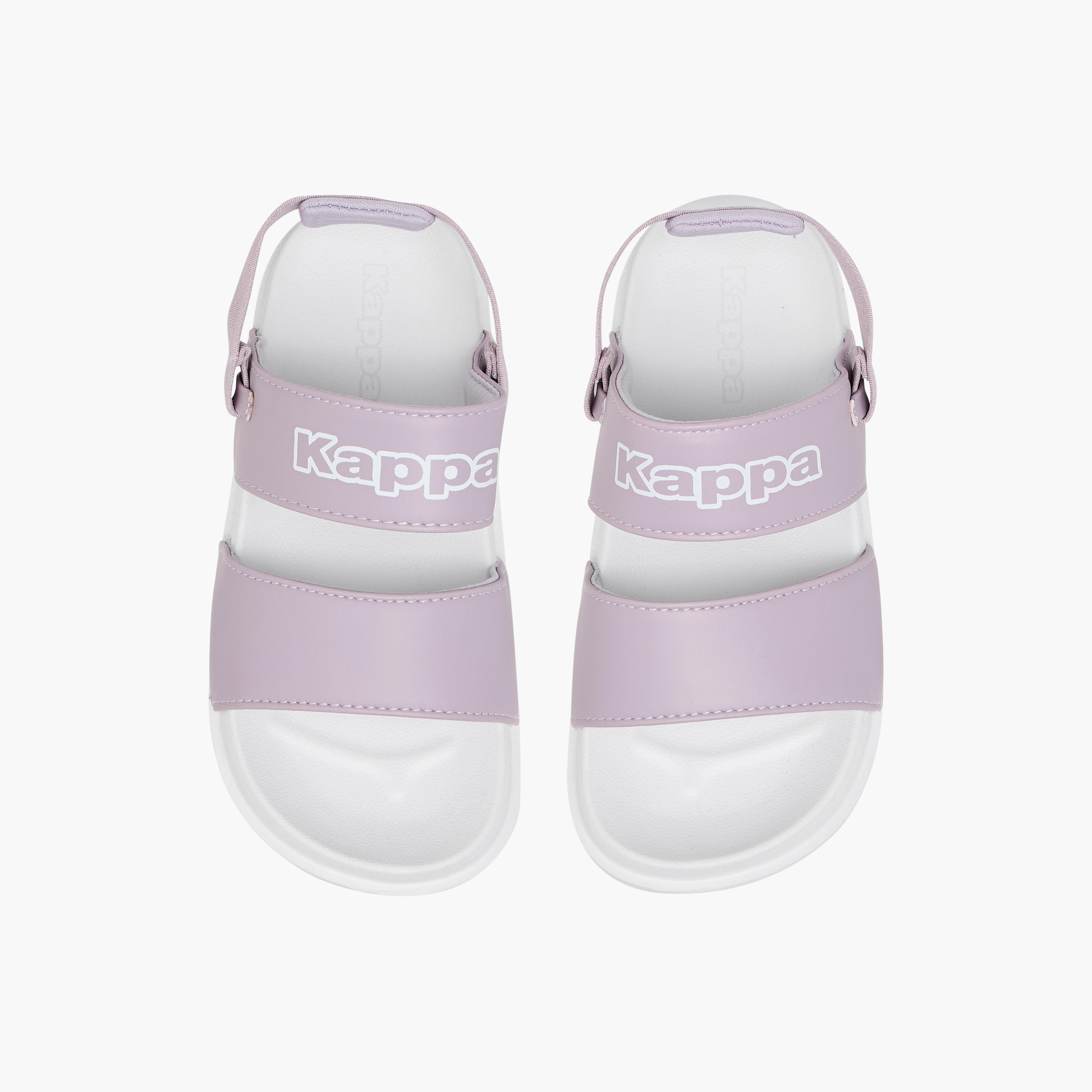 Kappa Girls' Logo Print Sandals with Elasticated Strap-girls-shoes-sandals-image-1