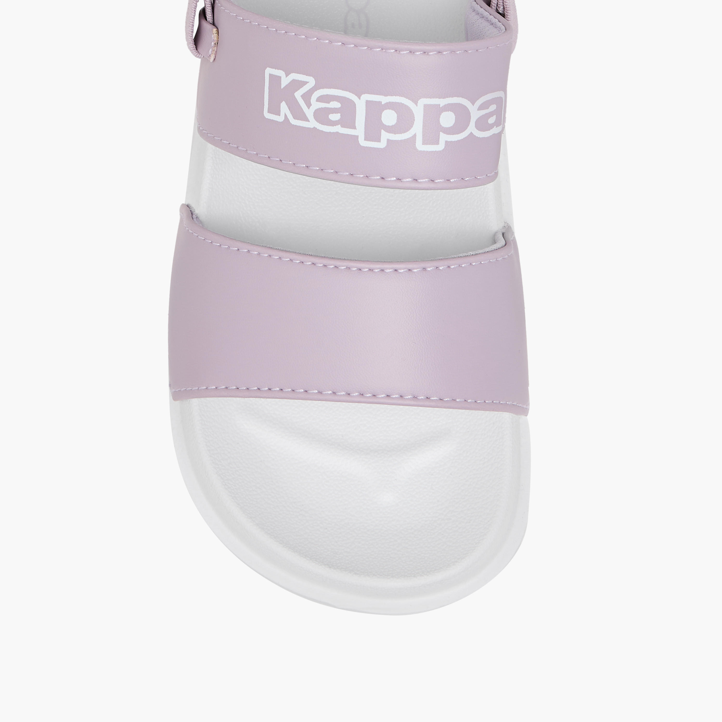 Kappa Girls' Logo Print Sandals with Elasticated Strap-girls-shoes-sandals-image-3