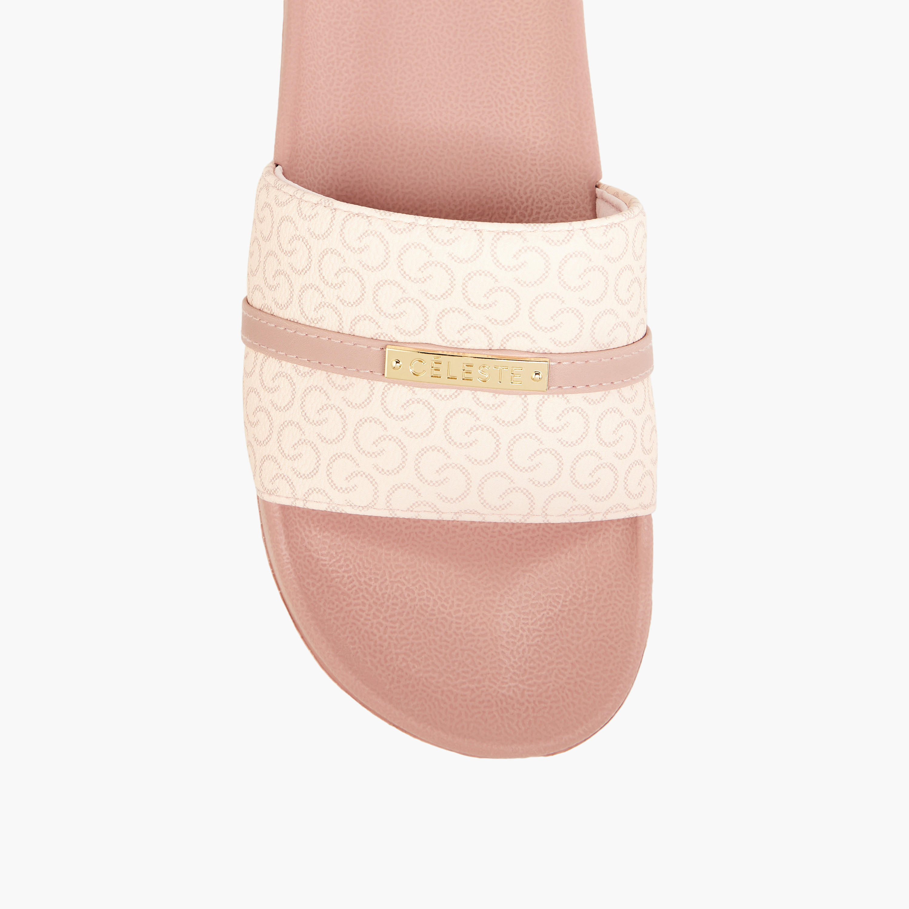 Celeste Women's Monogram Print Slip-On Slides-women-shoes-flipflopsandslides-image-3