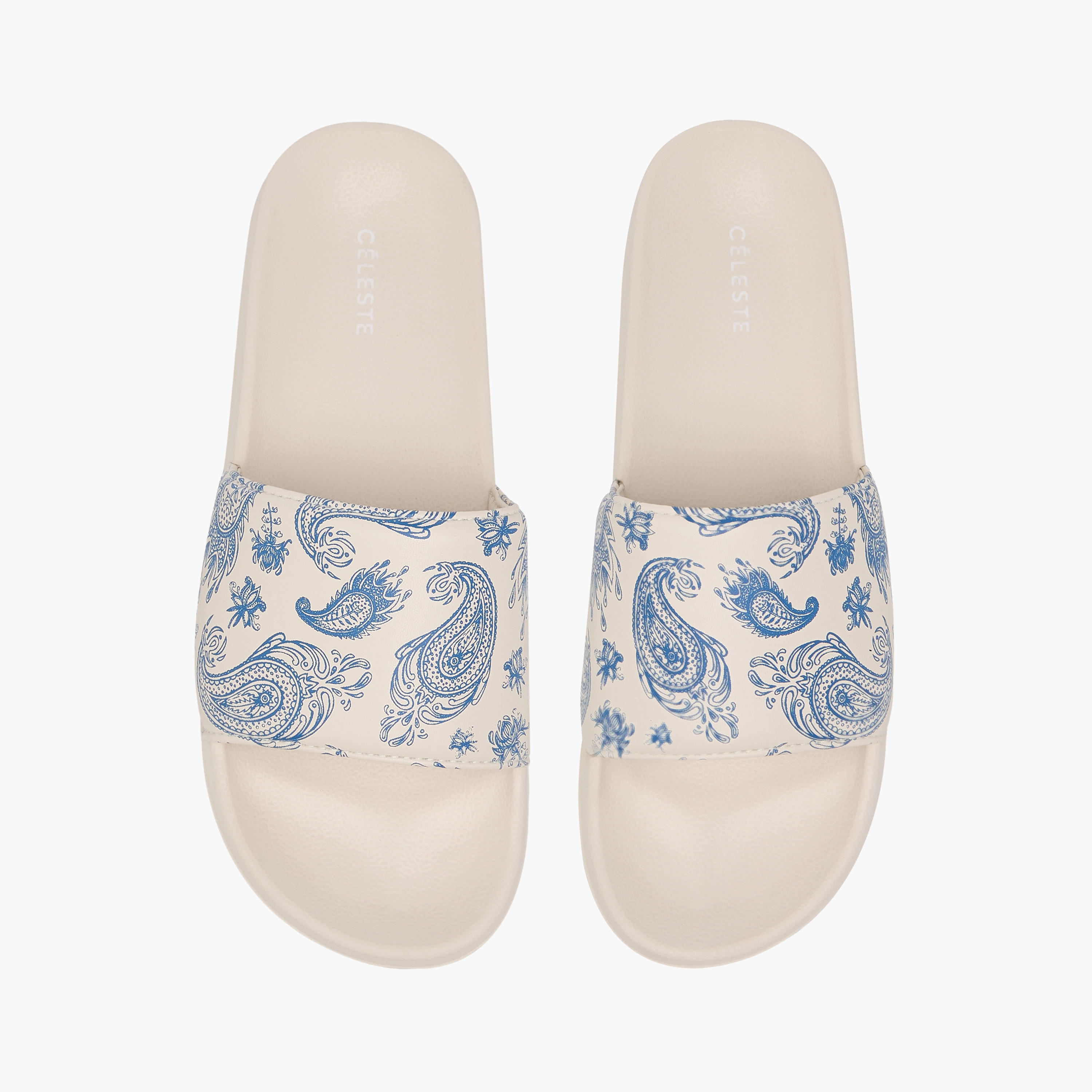 Celeste Women's Paisley Print Slides-women-shoes-flipflopsandslides-image-1