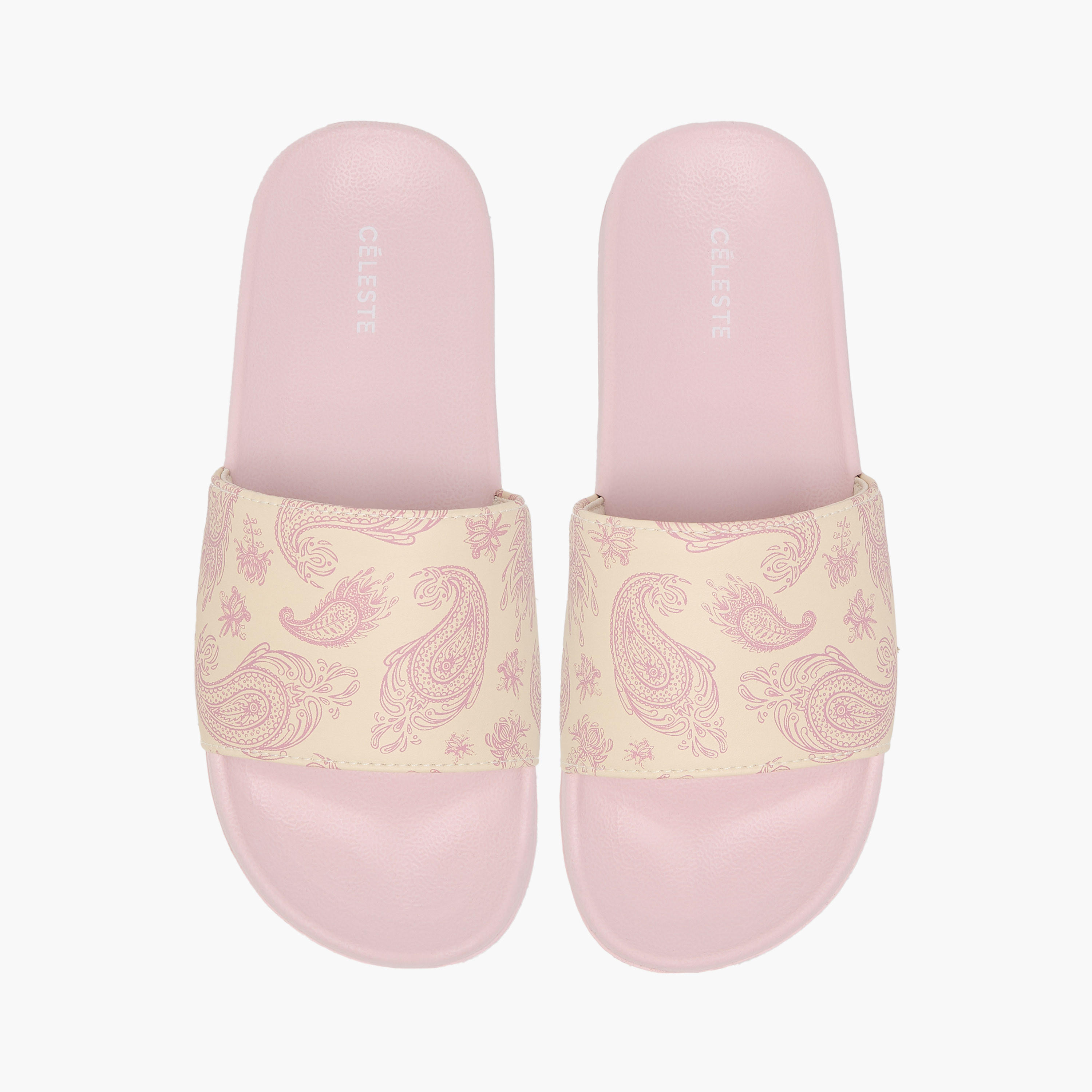 Celeste Women's Paisley Print Slides-women-shoes-flipflopsandslides-image-1