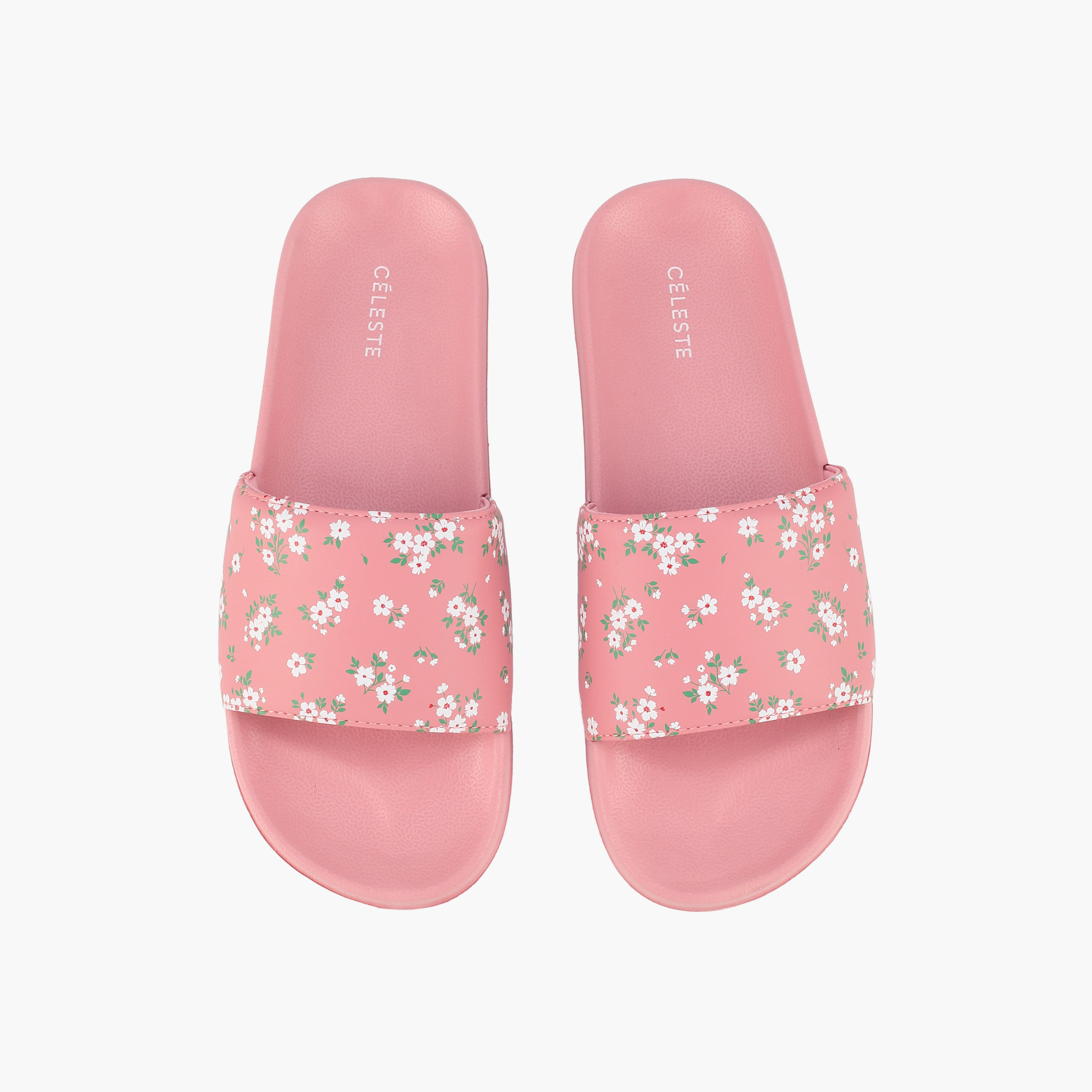 Celeste Women Floral Print Slides-women-shoes-flipflopsandslides-image-1