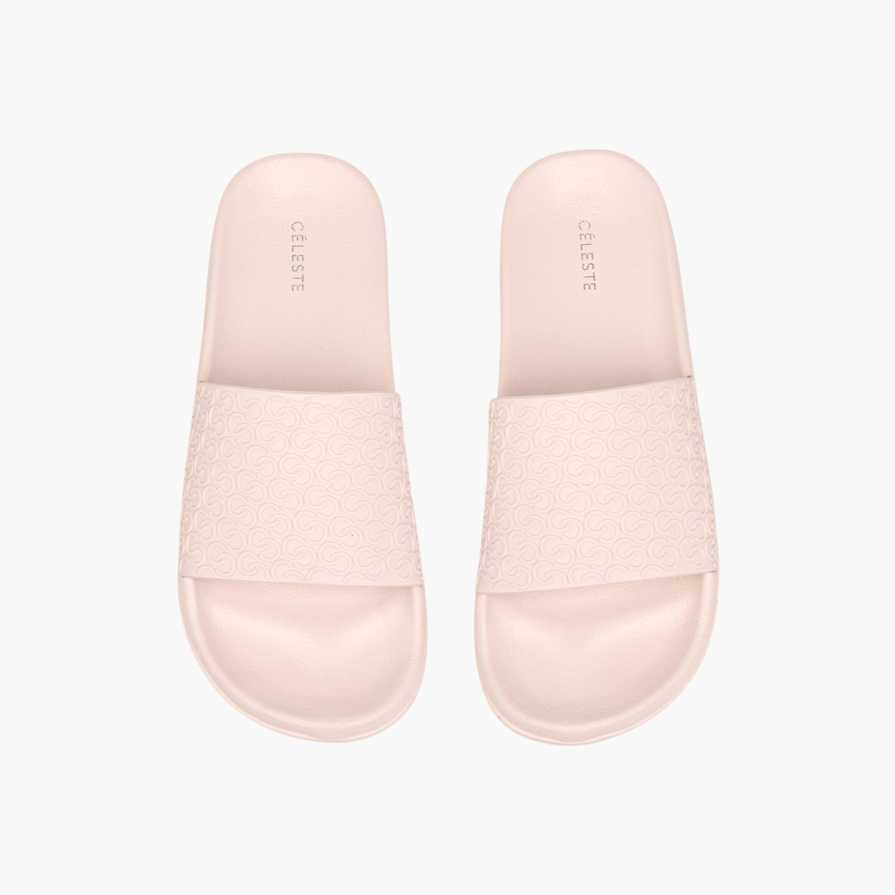 Celeste Women's Monogram Embossed Slide Slippers-women-shoes-flipflopsandslides-image-1