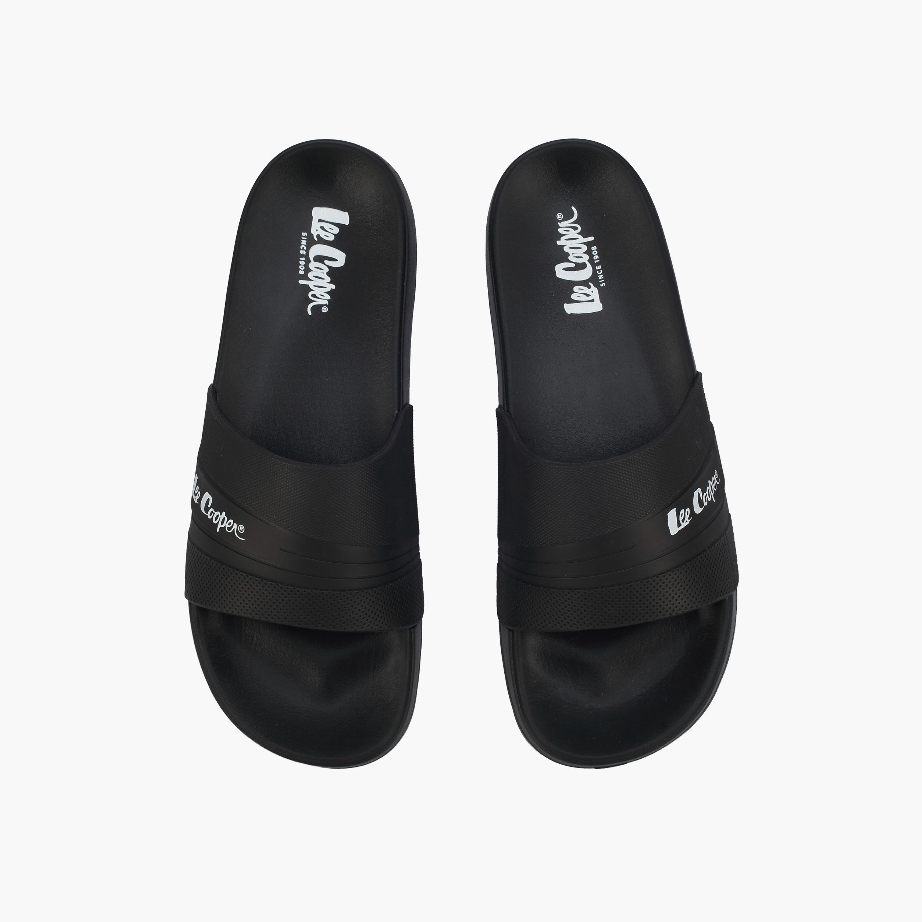Lee Cooper Men Logo Print Slides-men-shoes-sandals-image-1