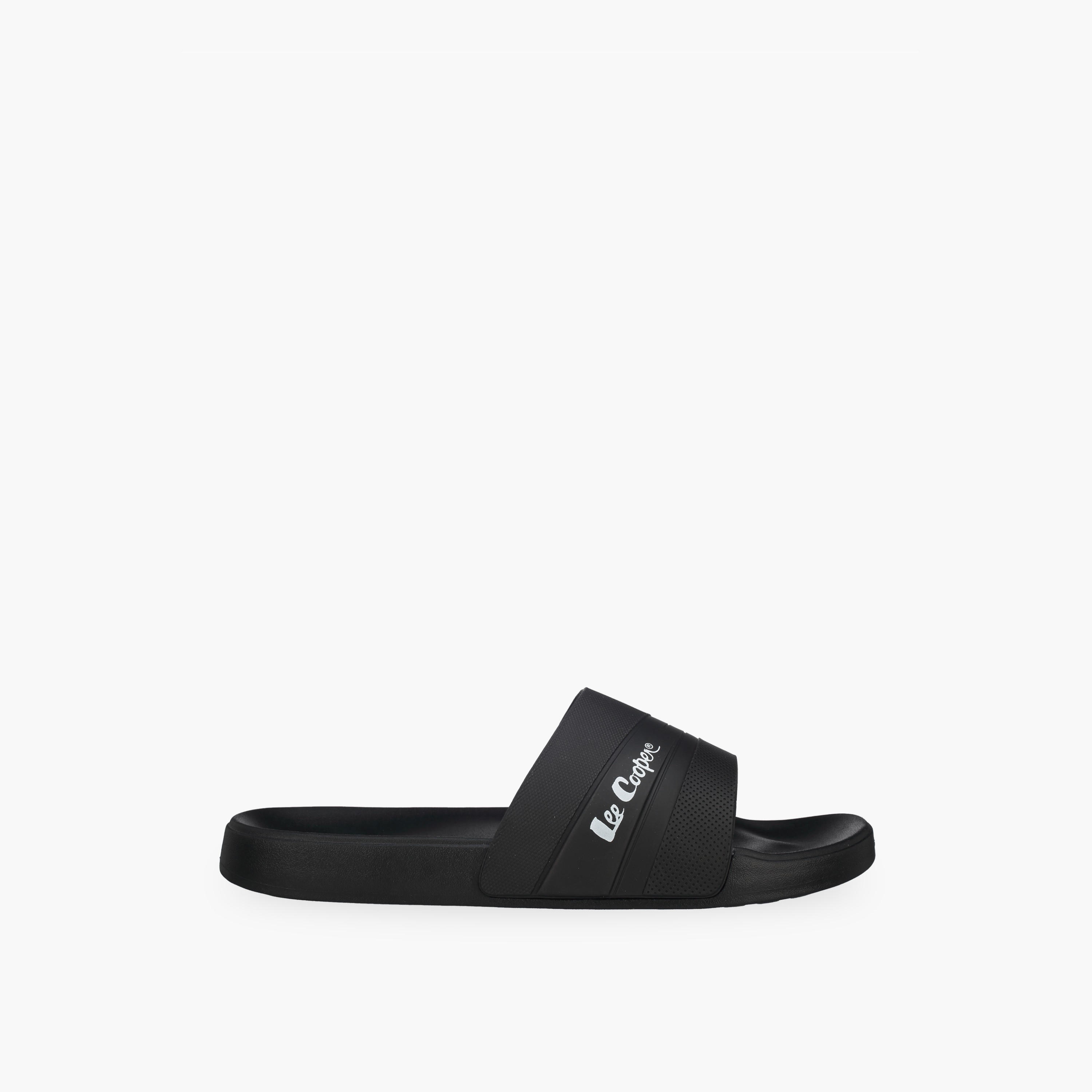 Lee Cooper Men Logo Print Slides-men-shoes-sandals-image-2