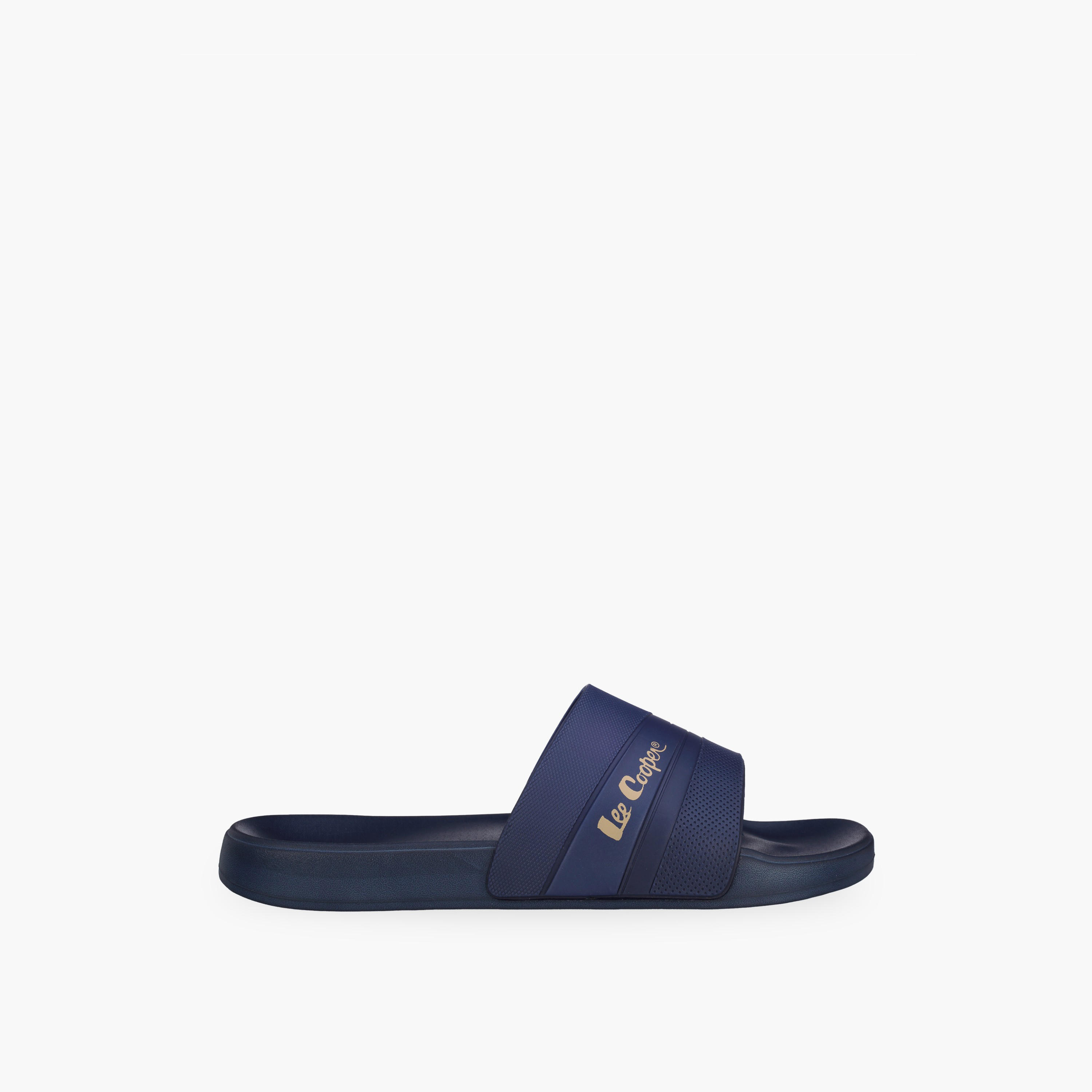 Lee Cooper Men Logo Print Slides-men-shoes-sandals-image-2