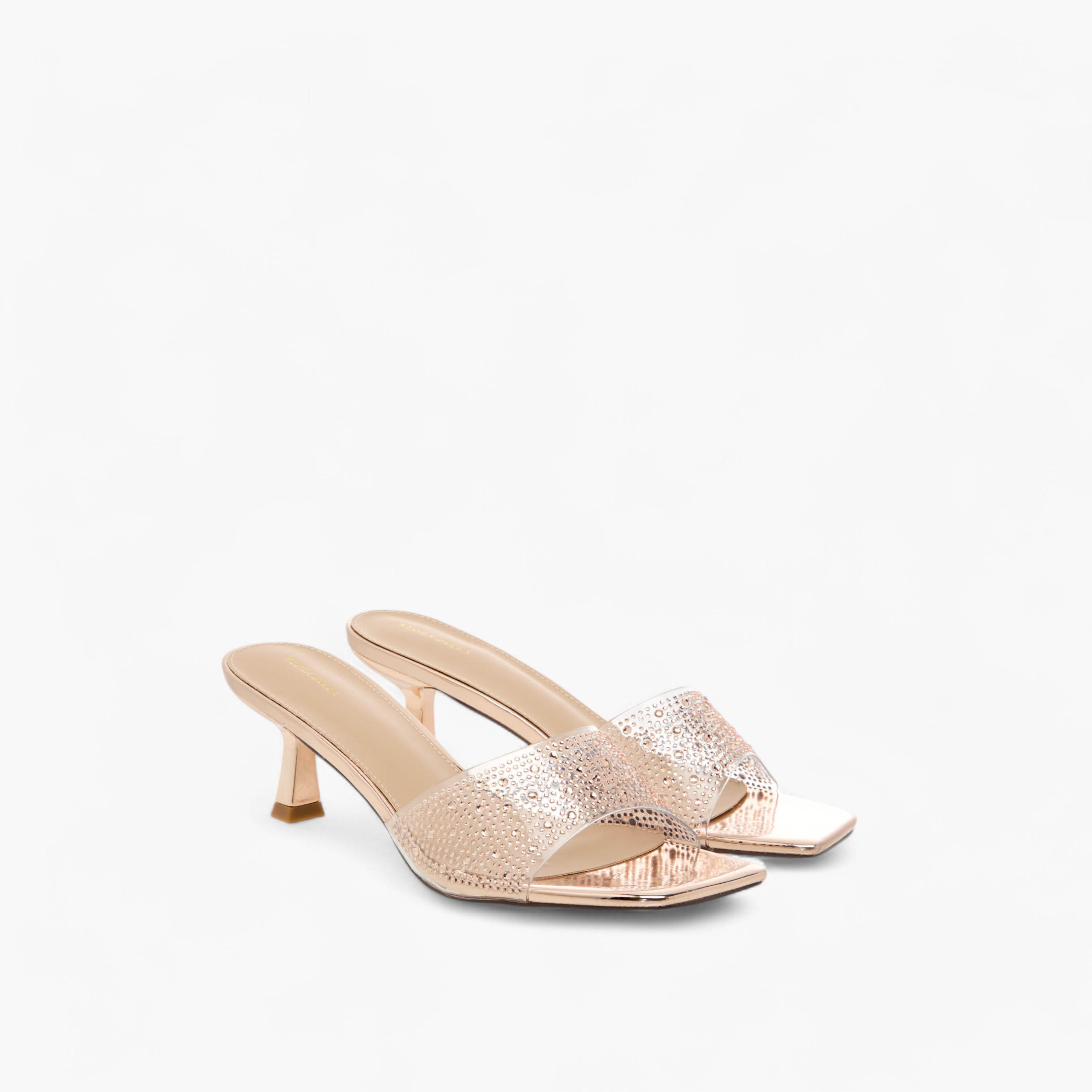 Flora Bella Embellished Slip-On Sandals with Flared Heels-women-shoes-sandals-heeled-image-1