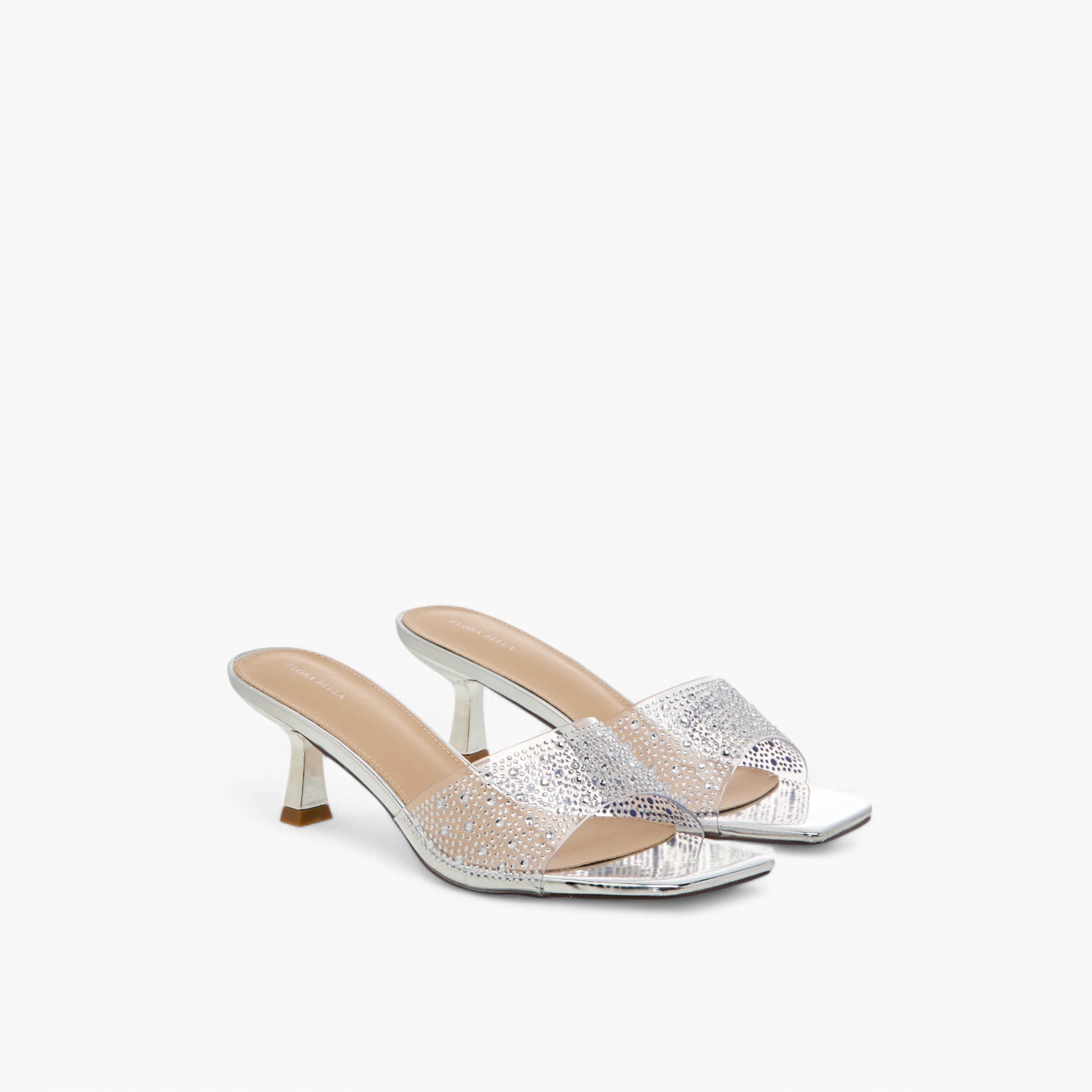 Flora Bella Embellished Slip-On Sandals with Flared Heels-women-shoes-sandals-heeled-image-1