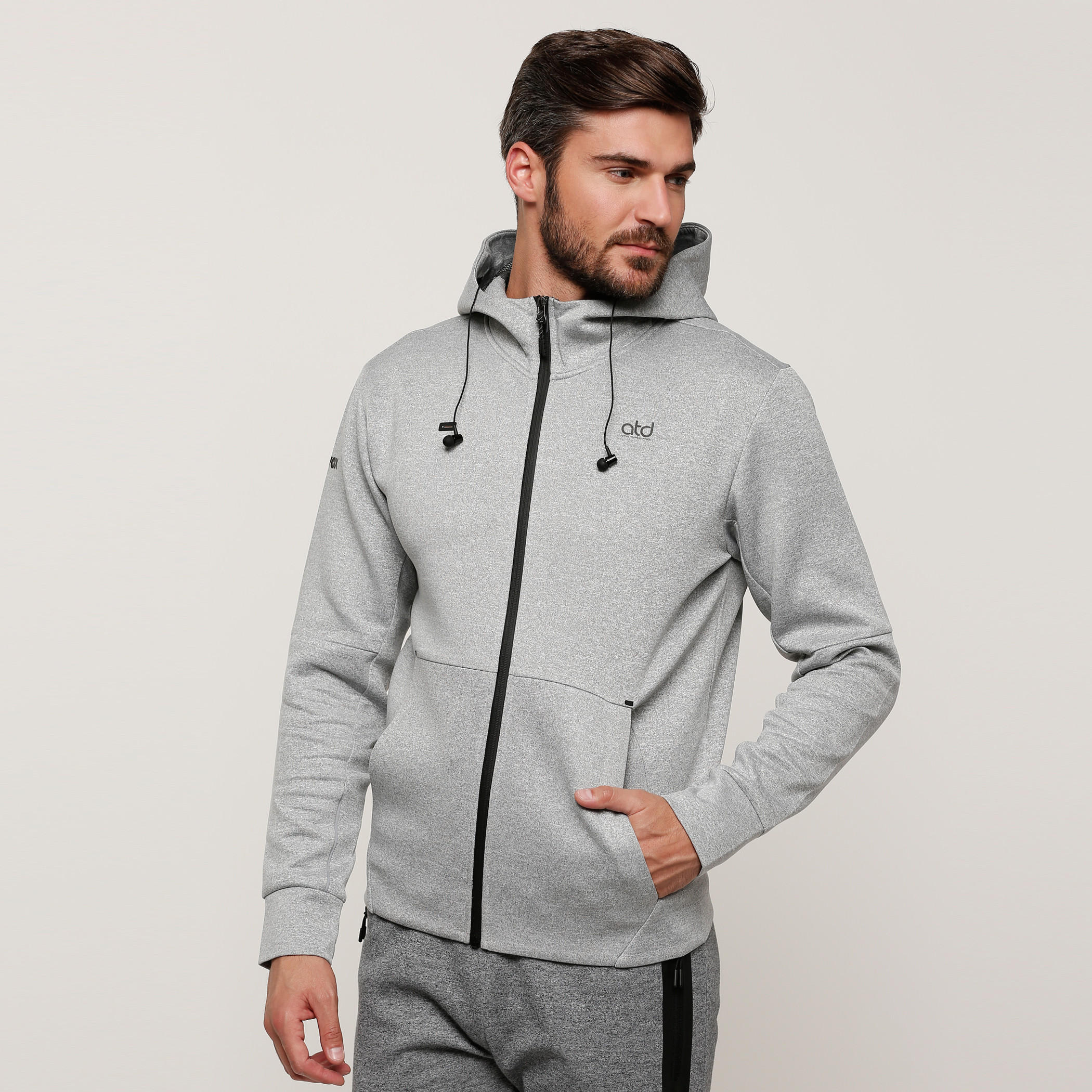 Jacket with Long Sleeves and Drawstring-men-clothing-sweatersandpullovers-image-1