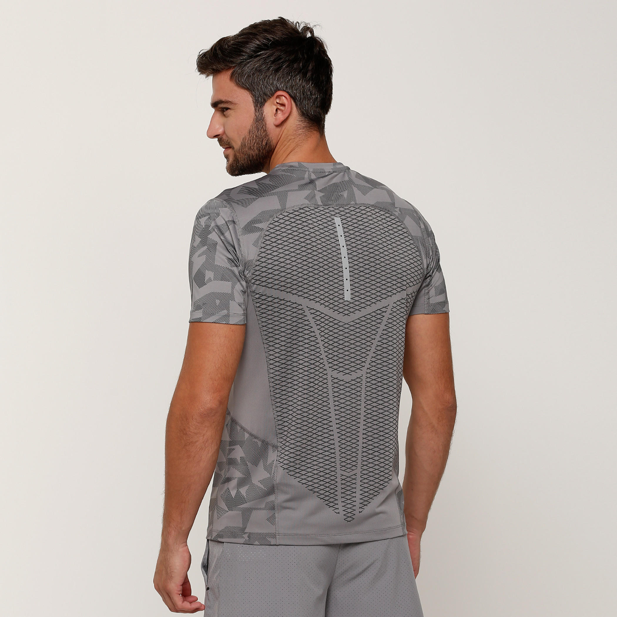 Printed T-Shirt with Crew Neck and Short Sleeves-men-clothing-sportswearandactivewear-tshirtsandpolos-image-2