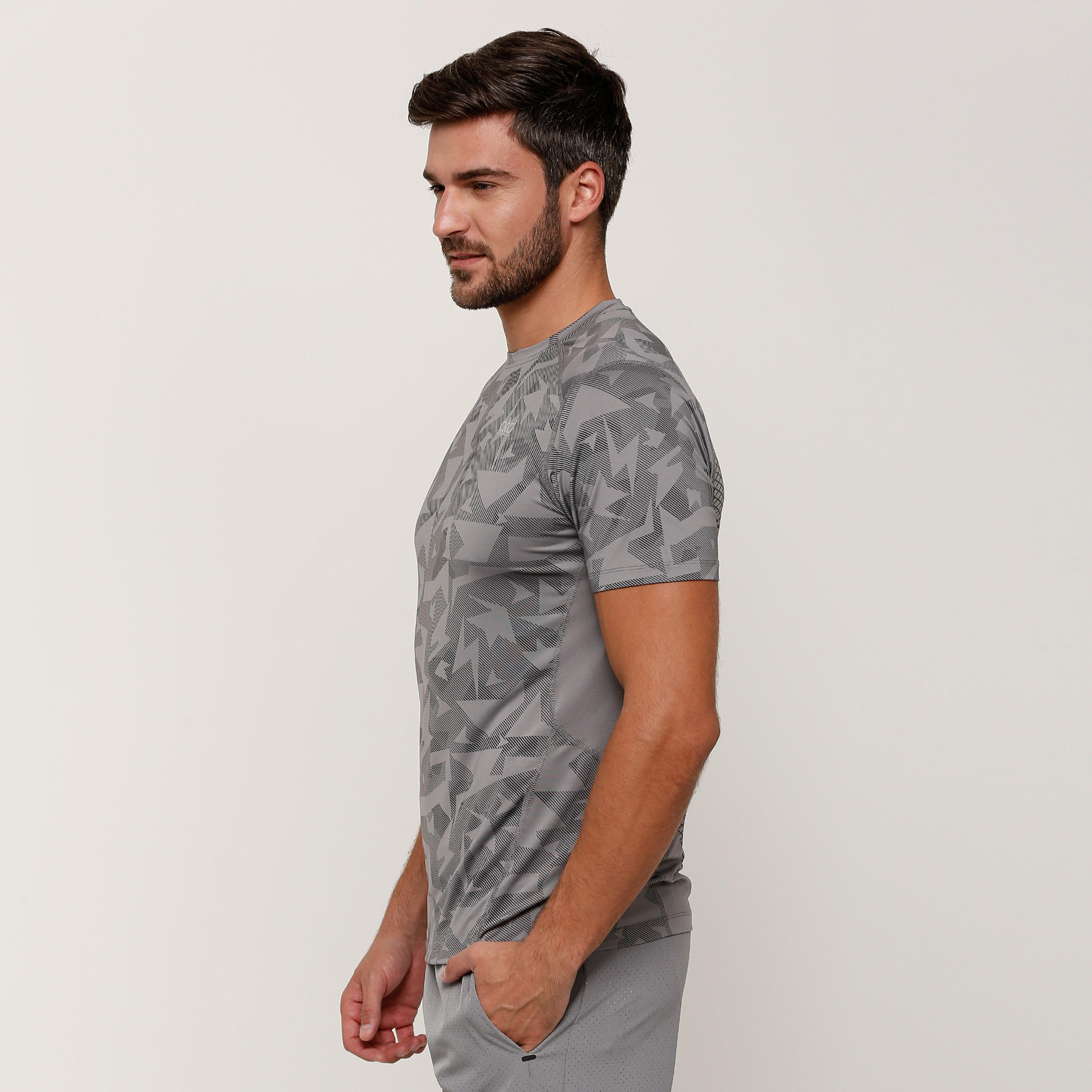 Printed T-Shirt with Crew Neck and Short Sleeves-men-clothing-sportswearandactivewear-tshirtsandpolos-image-3