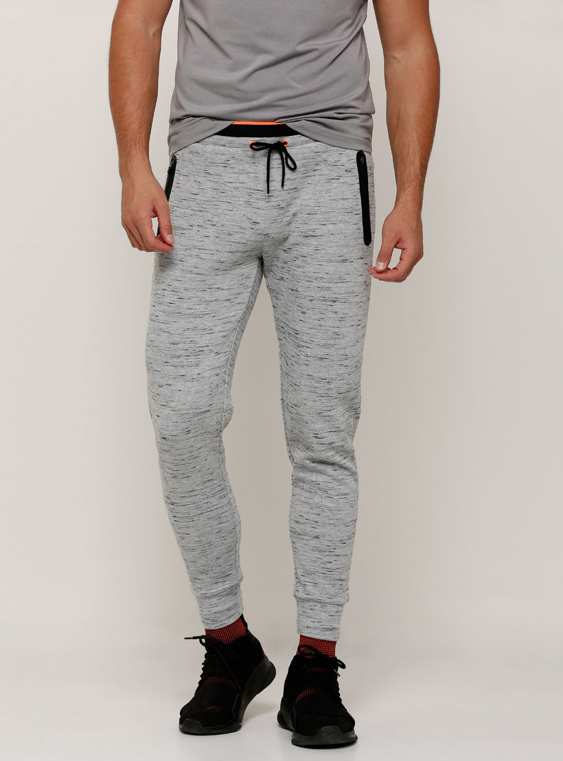Full Length Jog Pants with Elasticised Waistband and Pocket Detail-men-clothing-sportswearandactivewear-bottoms-image-1