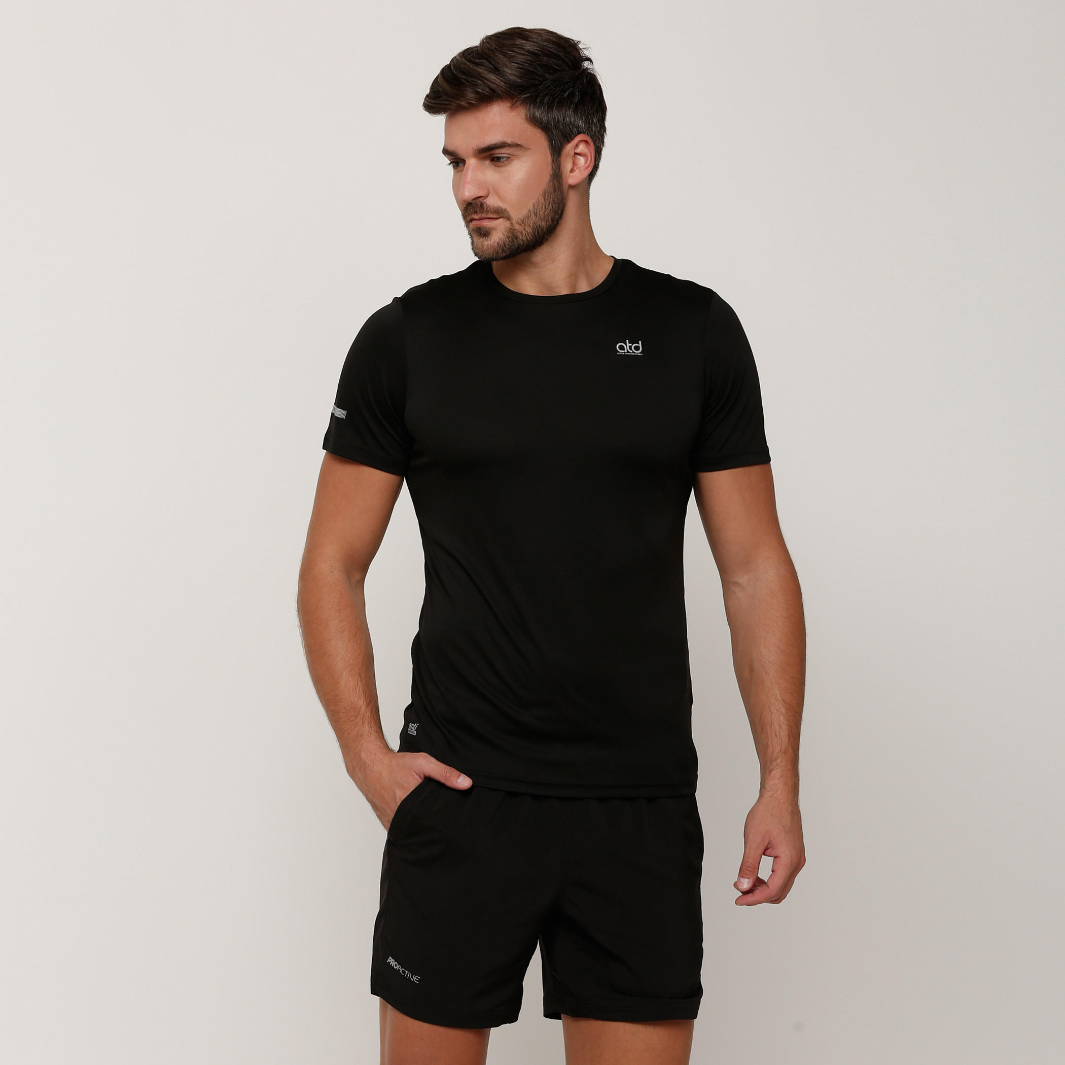Printed T-Shirt with Round Neck and Short Sleeves-men-clothing-sportswearandactivewear-tshirtsandpolos-image-1