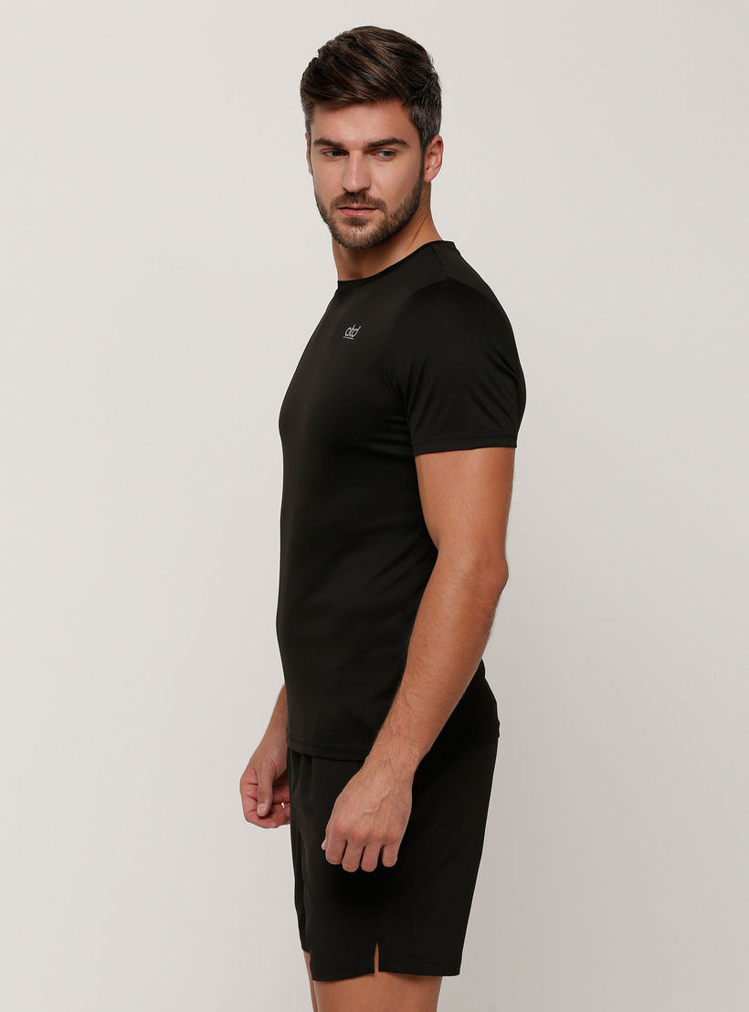 Printed T-Shirt with Round Neck and Short Sleeves-men-clothing-sportswearandactivewear-tshirtsandpolos-image-3