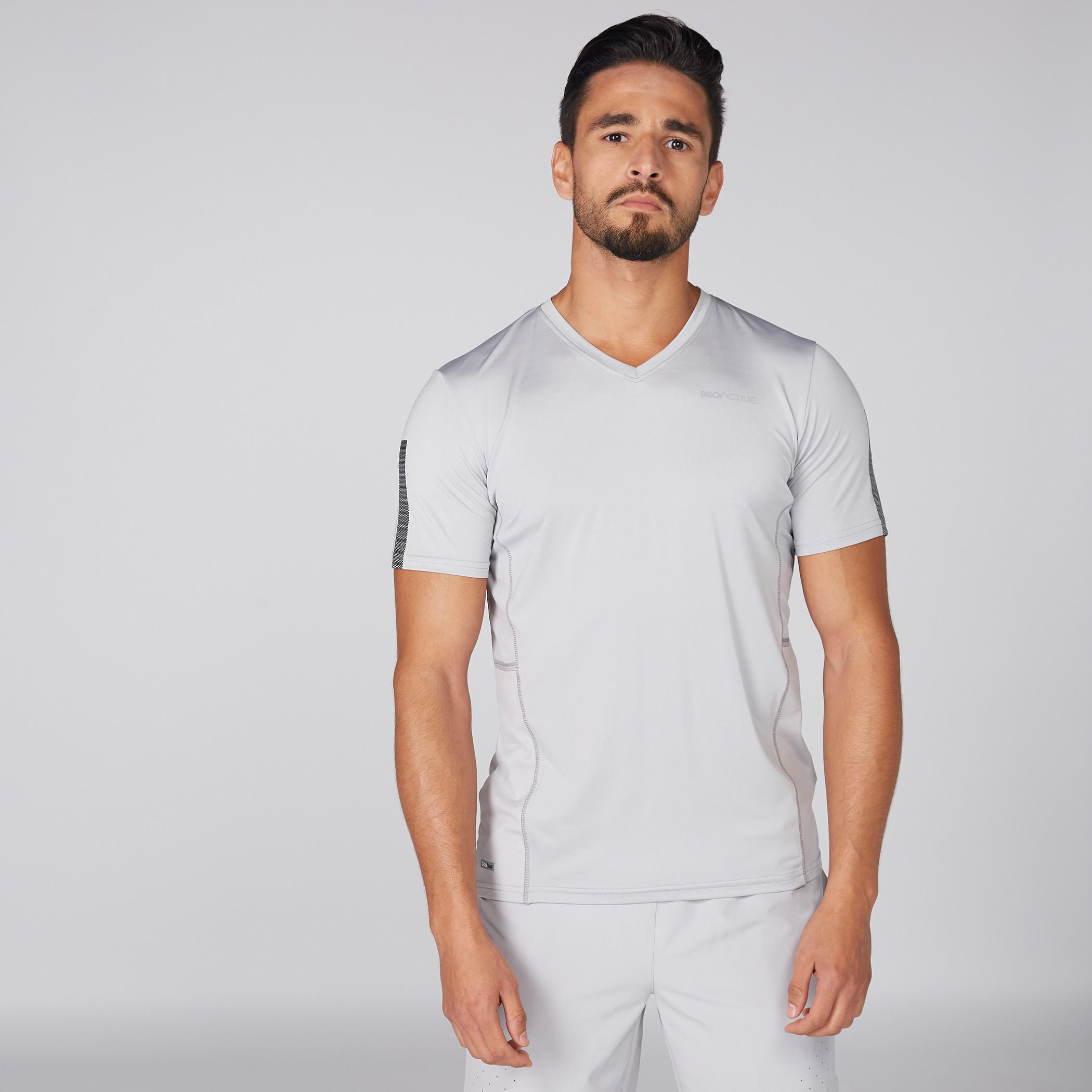 تيشيرت بياقة V وأكمام قصيرة-men-clothing-sportswearandactivewear-tshirtsandpolos-image-1