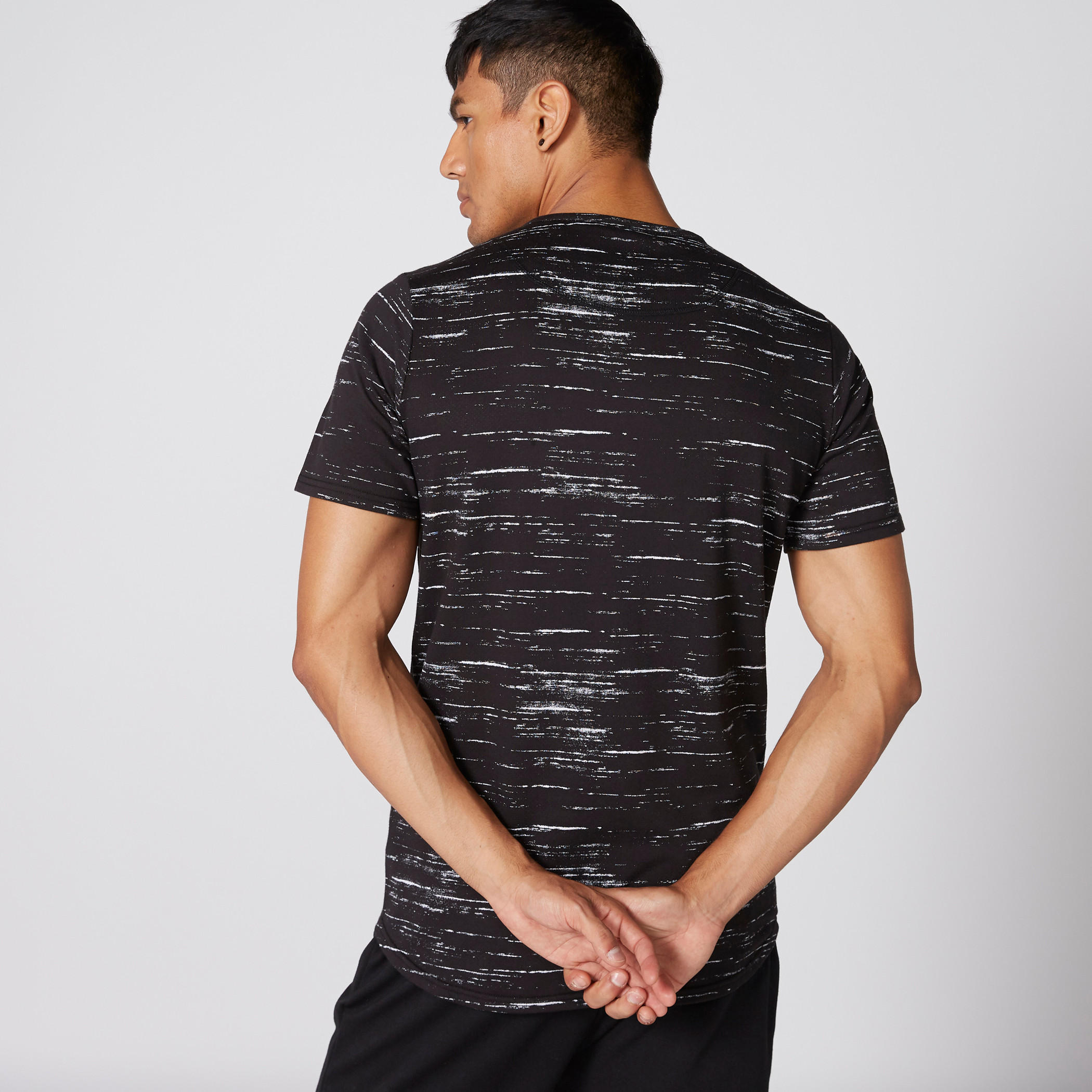 Printed T-Shirt with Round Neck and Short Sleeves-men-clothing-sportswearandactivewear-tshirtsandpolos-image-2