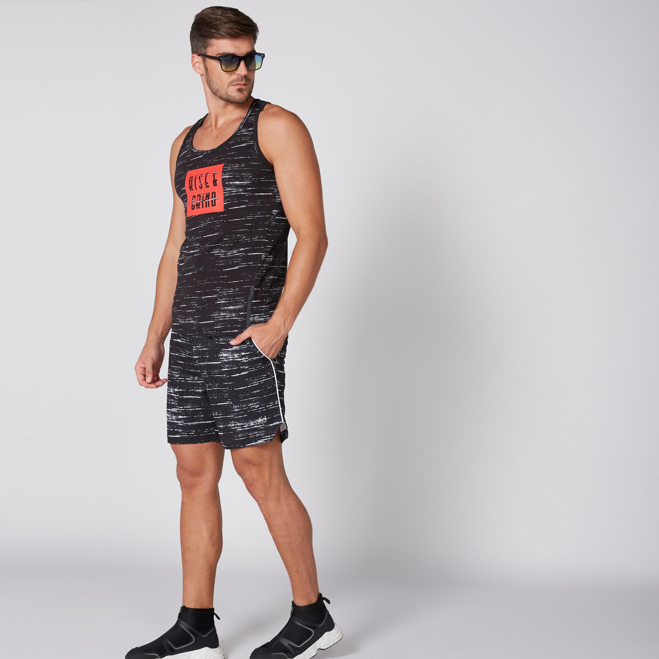 Printed Shorts with Pocket Detail and Elasticised Waistband-men-clothing-sportswearandactivewear-bottoms-image-3
