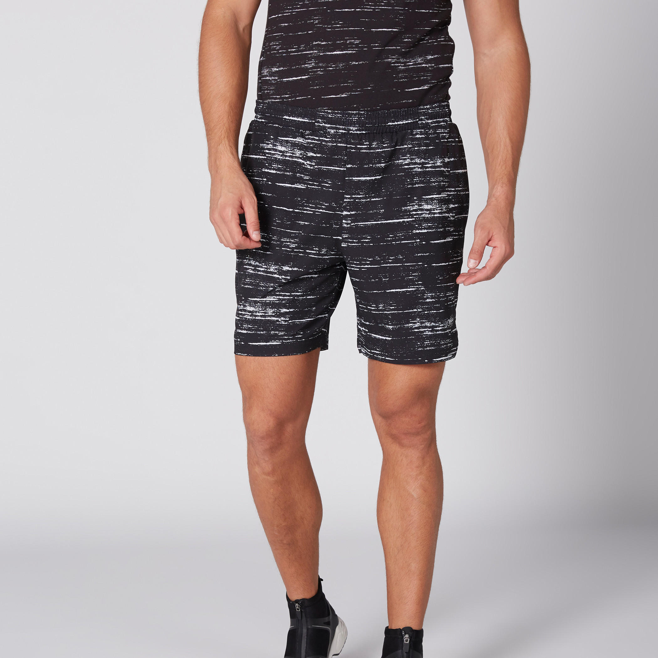 Printed Shorts with Pocket Detail and Elasticised Waistband-men-clothing-sportswearandactivewear-bottoms-image-1