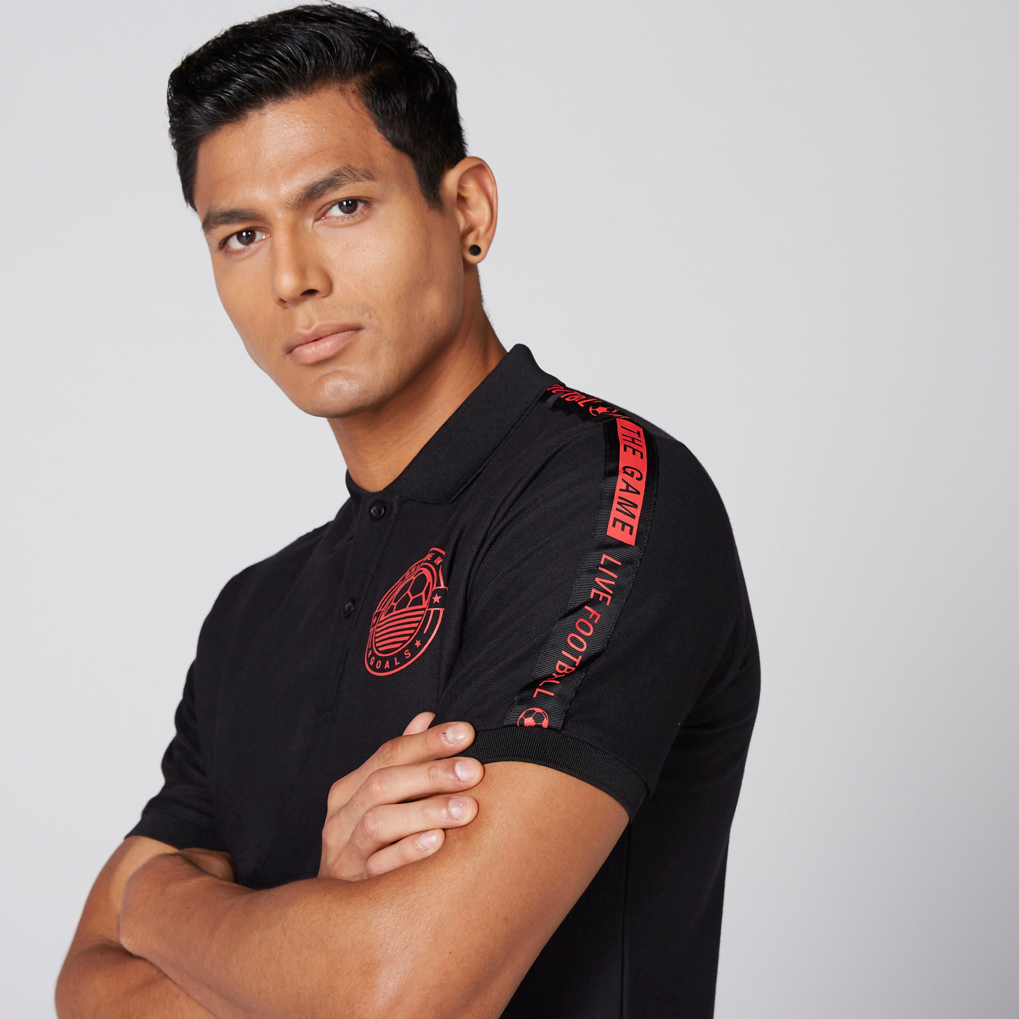 تيشيرت بياقة بولو وأكمام قصيرة وطبعات -men-clothing-tshirtsandpolos-polos-image-1