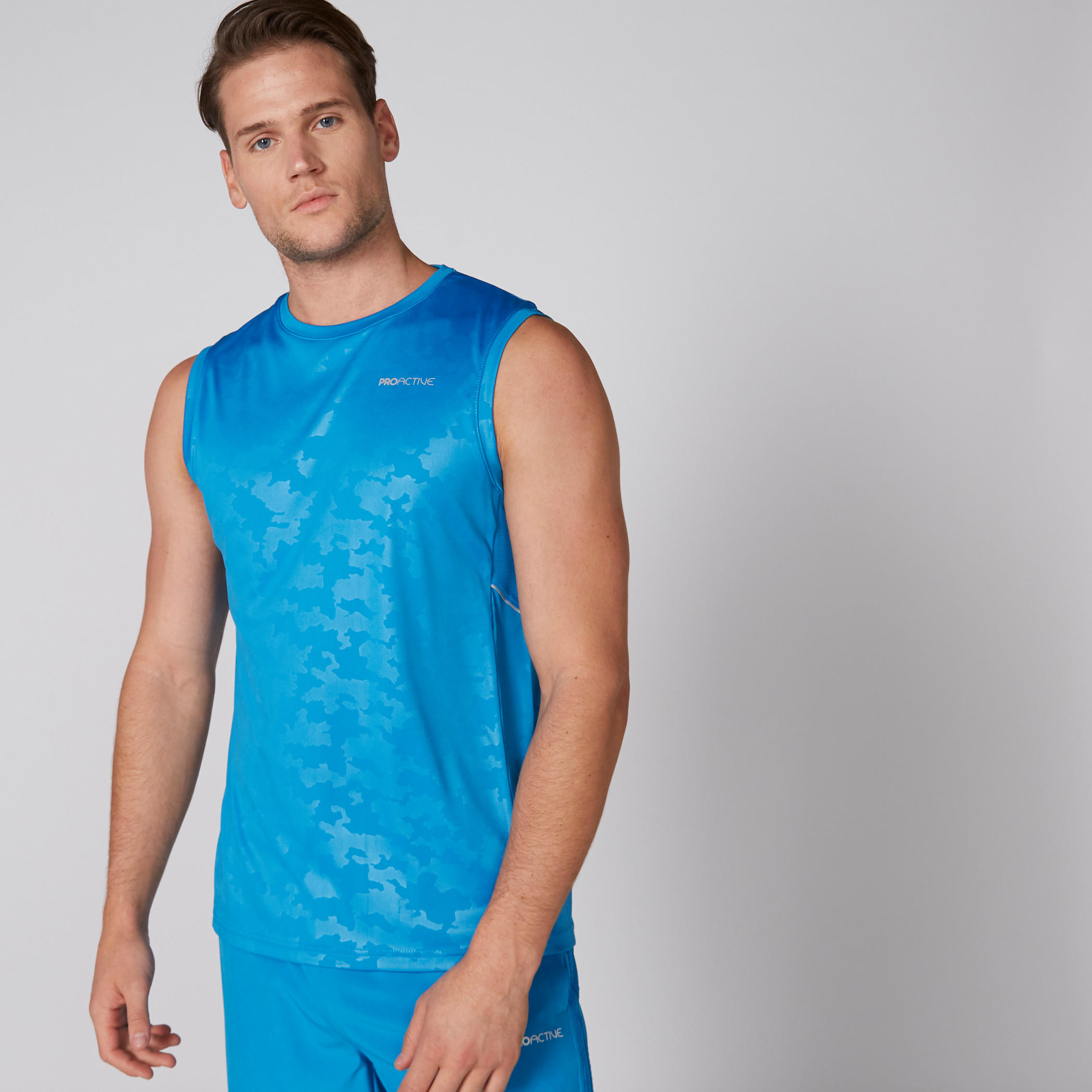 Printed Sleeveless T-Shirt with Round Neck-men-clothing-sportswearandactivewear-tshirtsandpolos-image-1