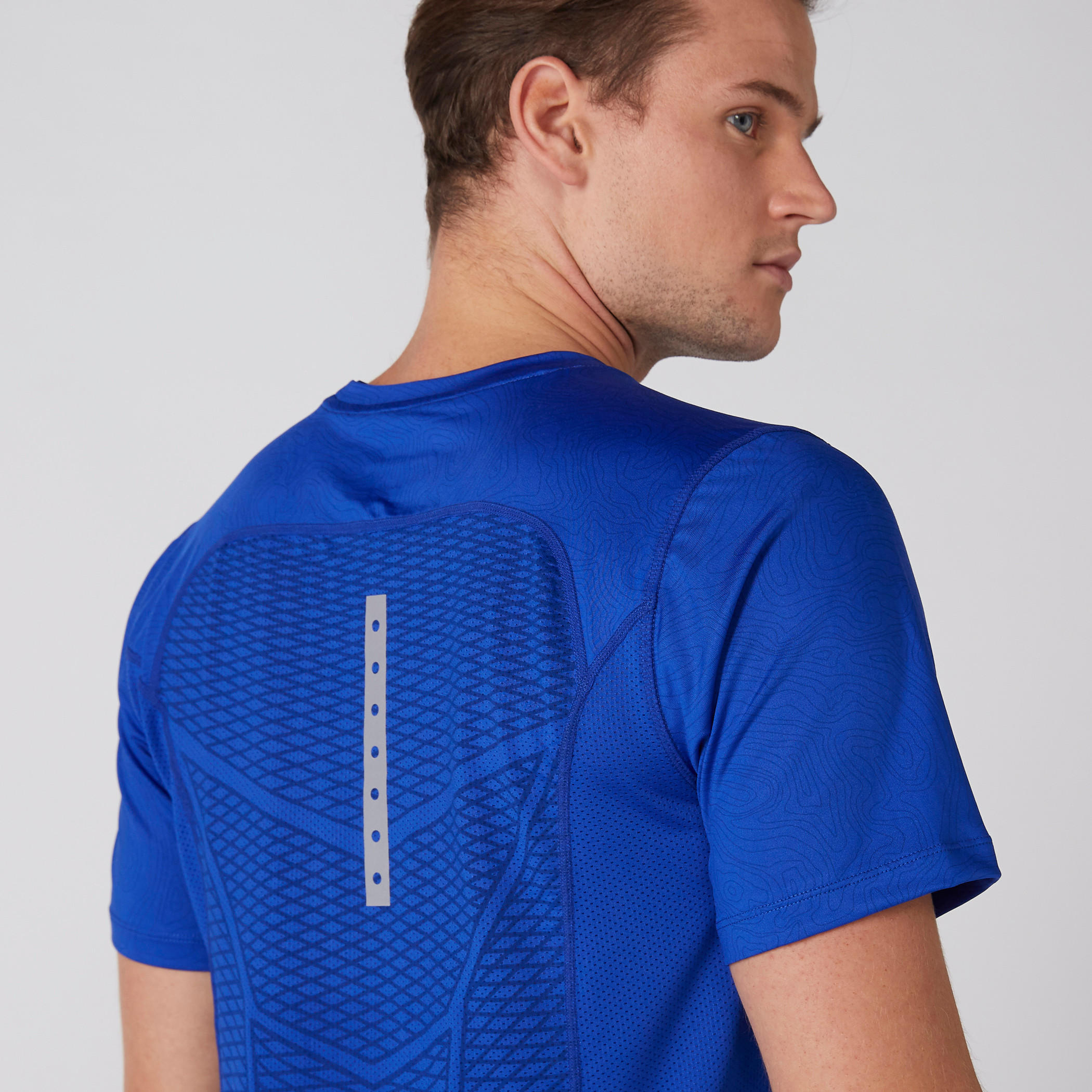 Textured Round Neck T-Shirt with Short Sleeves-men-clothing-tshirtsandpolos-tshirts-image-3