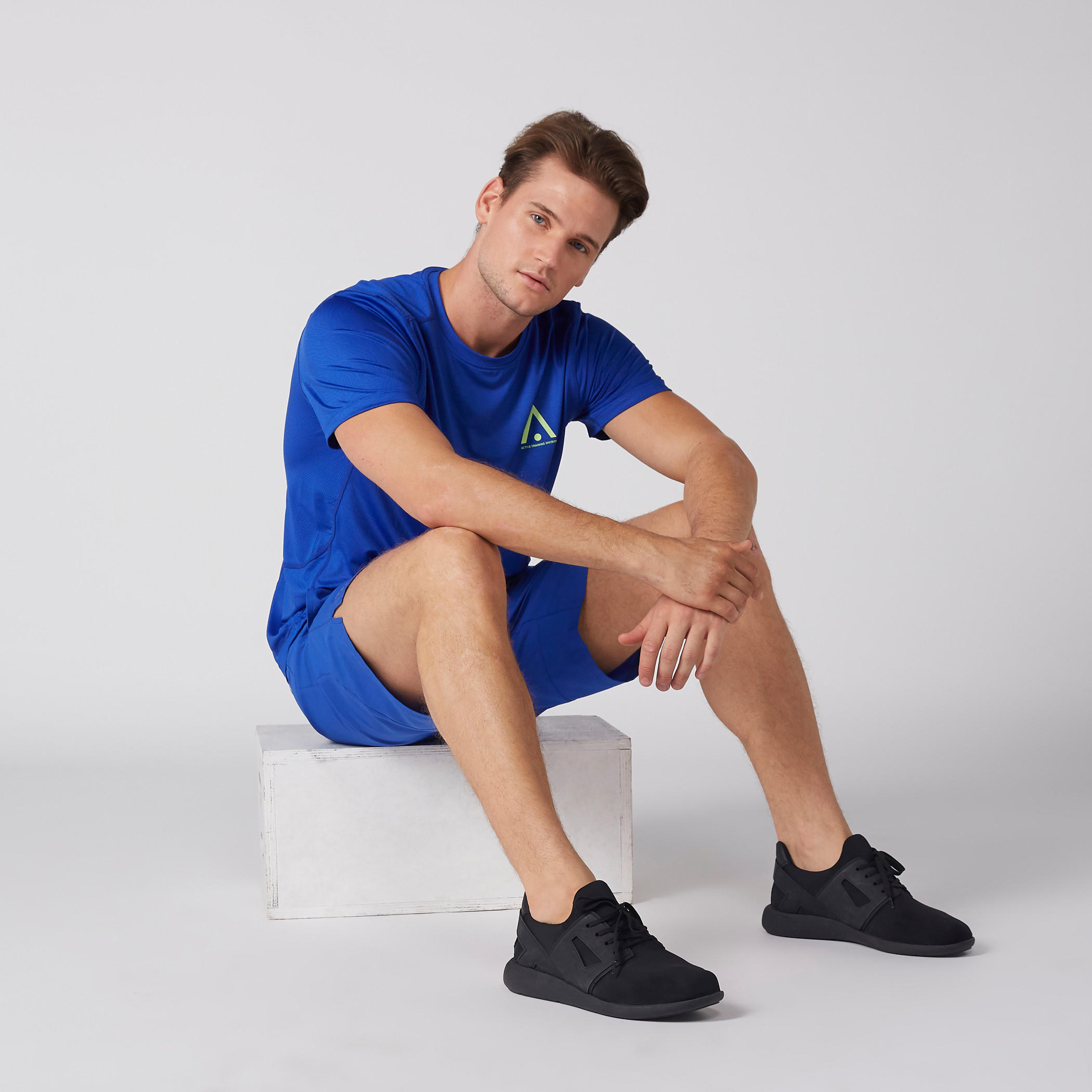 Textured Round Neck T-Shirt with Short Sleeves-men-clothing-tshirtsandpolos-tshirts-image-4