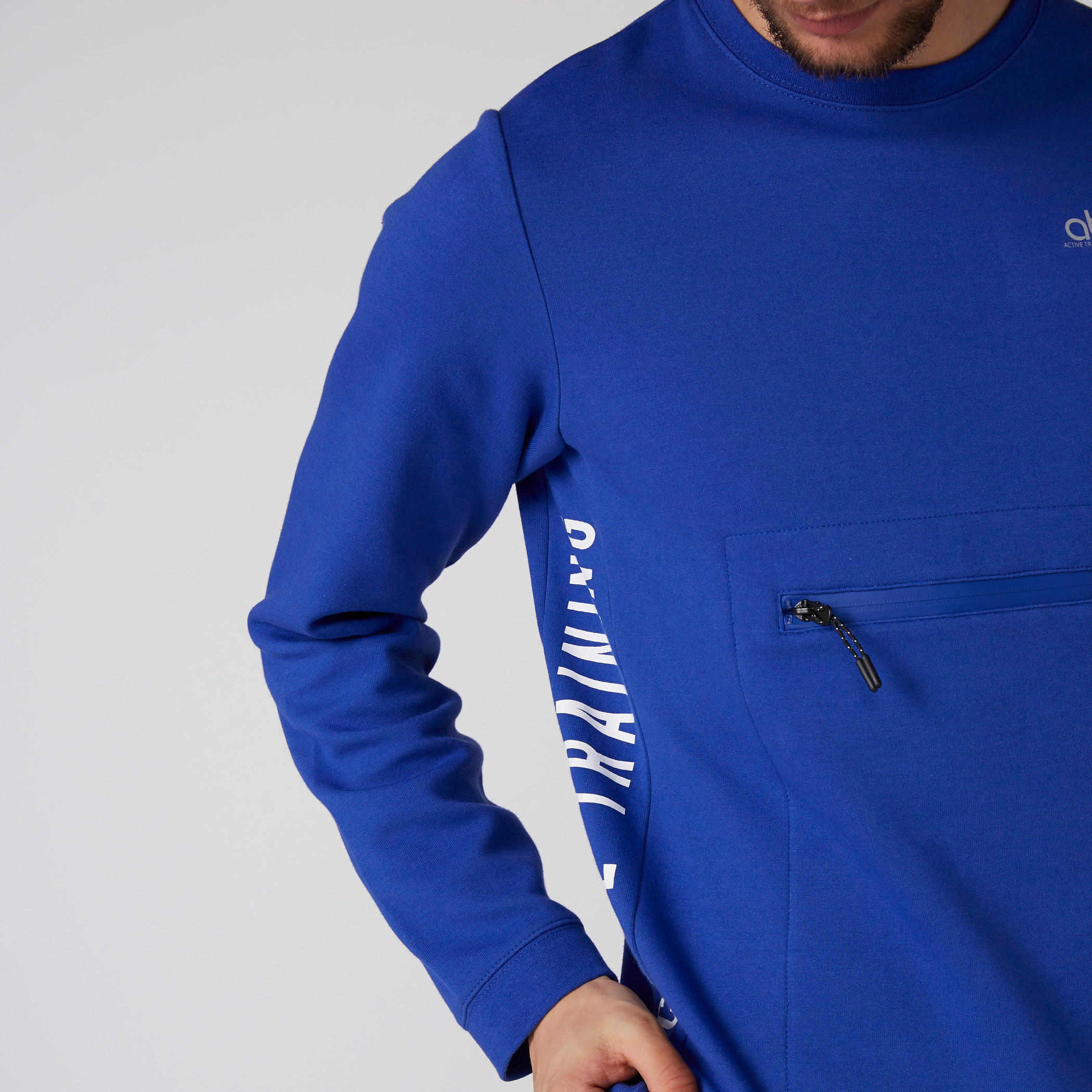 بنطال رياضي بخصر مطاطي ورباط وجيوب-men-winterwear-hoodiesandsweatshirts-image-3