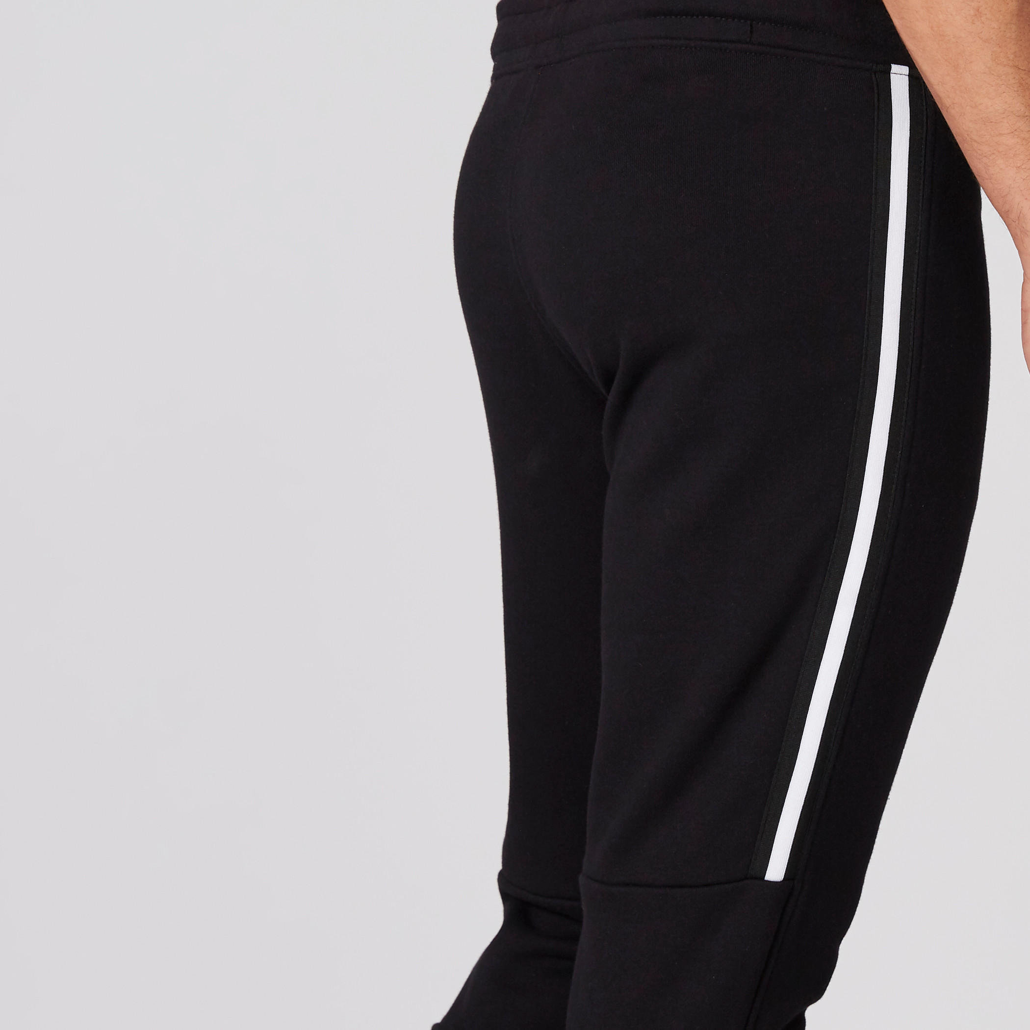 بنطال رياضي بخصر مطاطي ورباط وجيوب-men-clothing-sportswearandactivewear-bottoms-image-4