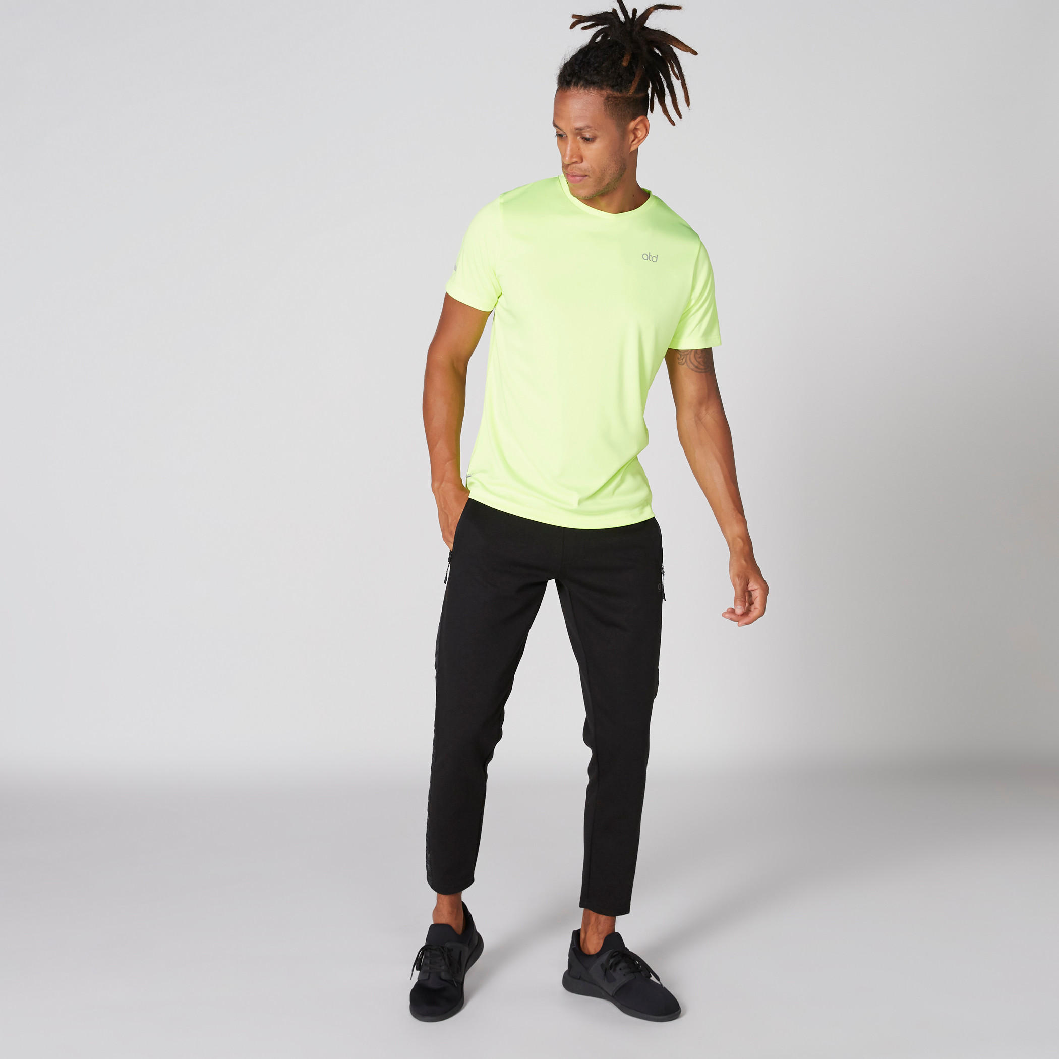 Tape and Pocket Detail Jog Pants with Elasticised Waistband-men-clothing-sportswearandactivewear-bottoms-image-1