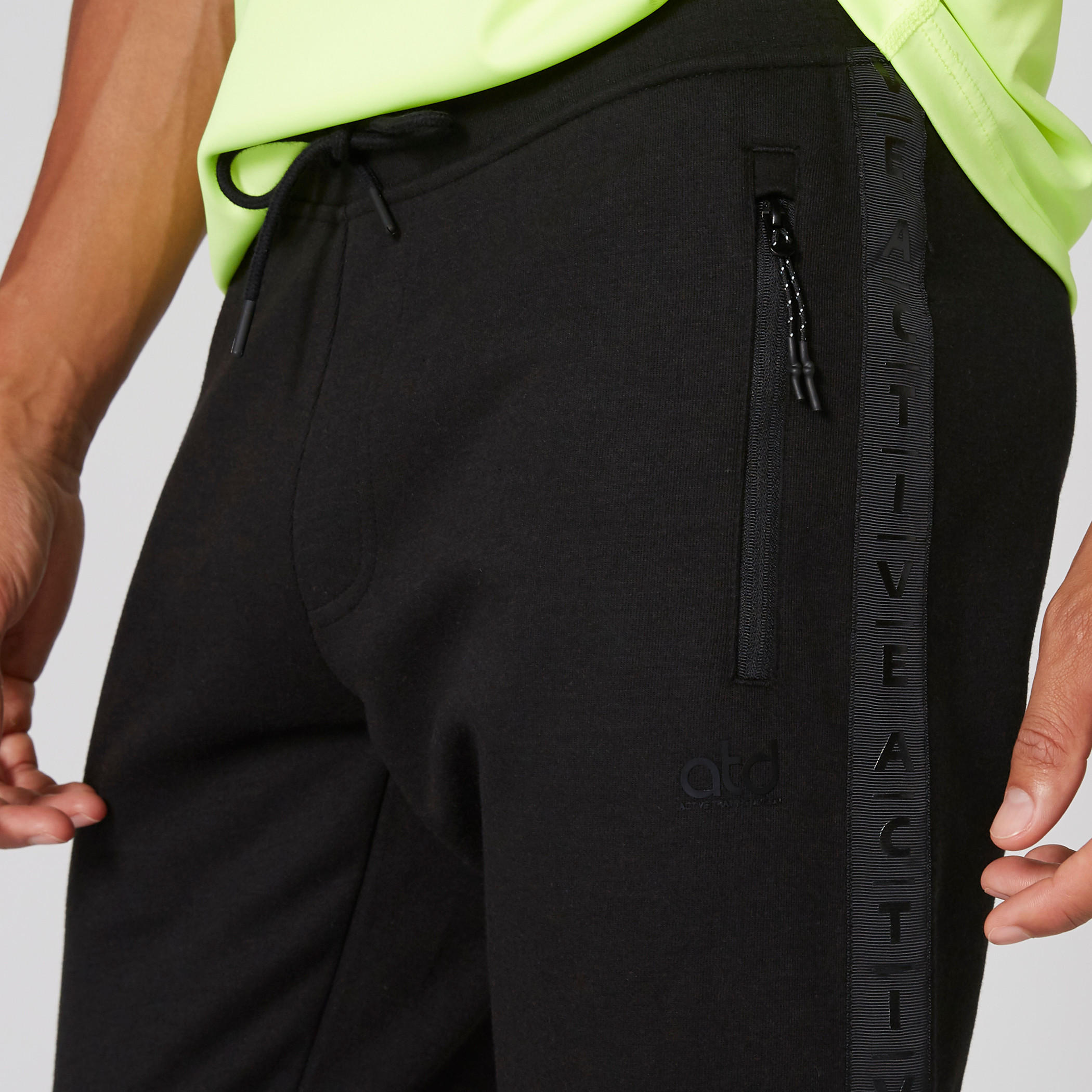 Tape and Pocket Detail Jog Pants with Elasticised Waistband-men-clothing-sportswearandactivewear-bottoms-image-4