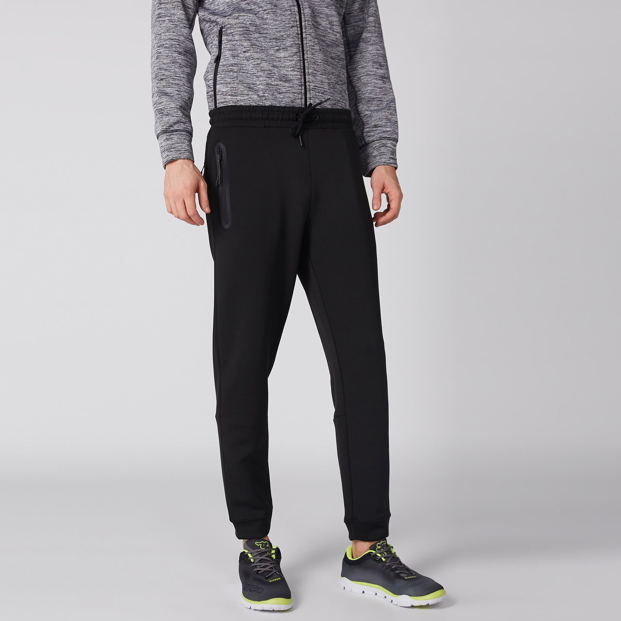Full Length Jog Pants with Elasticised Waistband and Pocket Detail-men-clothing-sportswearandactivewear-bottoms-image-2