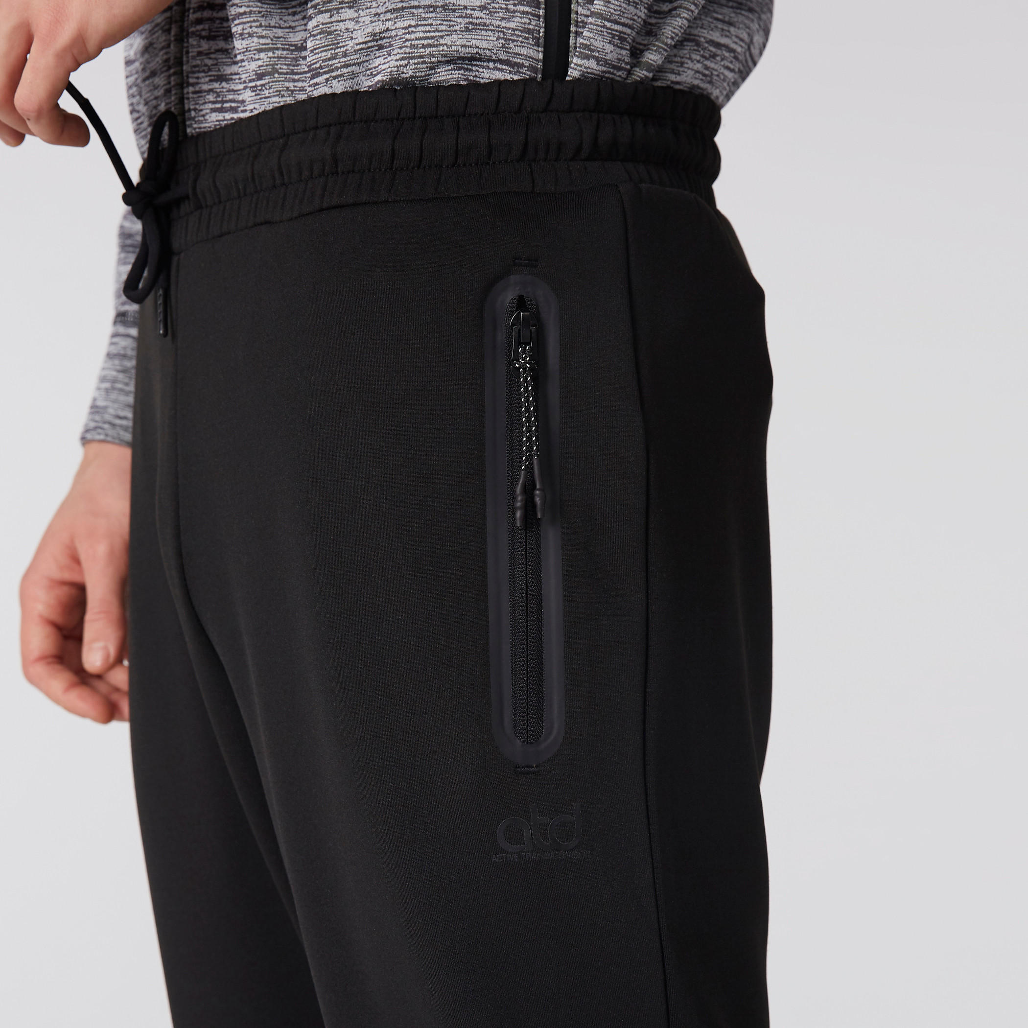 Full Length Jog Pants with Elasticised Waistband and Pocket Detail-men-clothing-sportswearandactivewear-bottoms-image-5