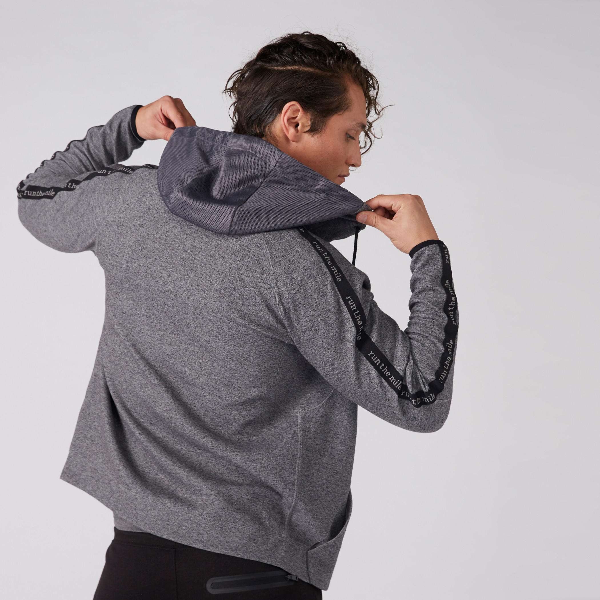 Tape and Pocket Detail Jacket with Long Sleeves and Hood-men-winterwear-hoodiesandsweatshirts-image-1