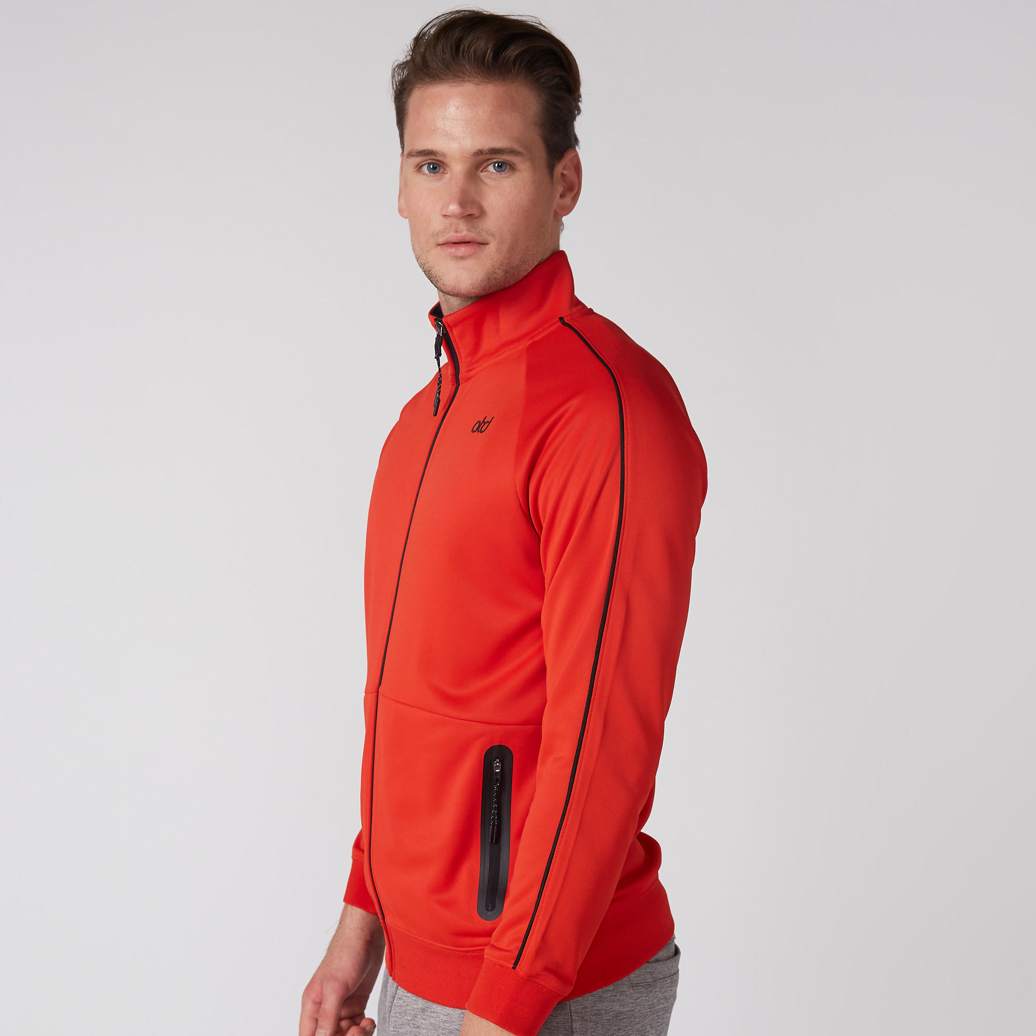 جاكيت بياقة عالية وأكمام طويلة وسحّاب إغلاق-men-clothing-jacketsandblazers-jackets-image-2